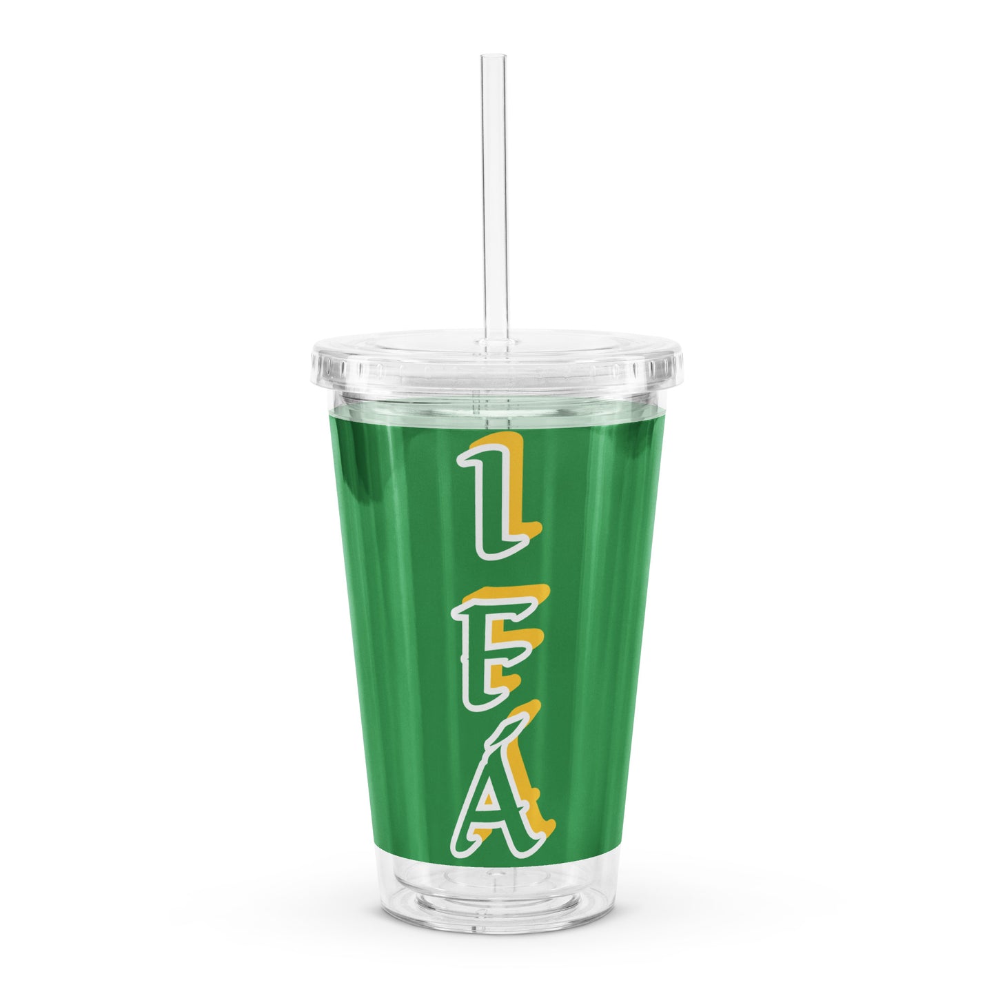 IFÁ Lucumi Green plastic tumbler