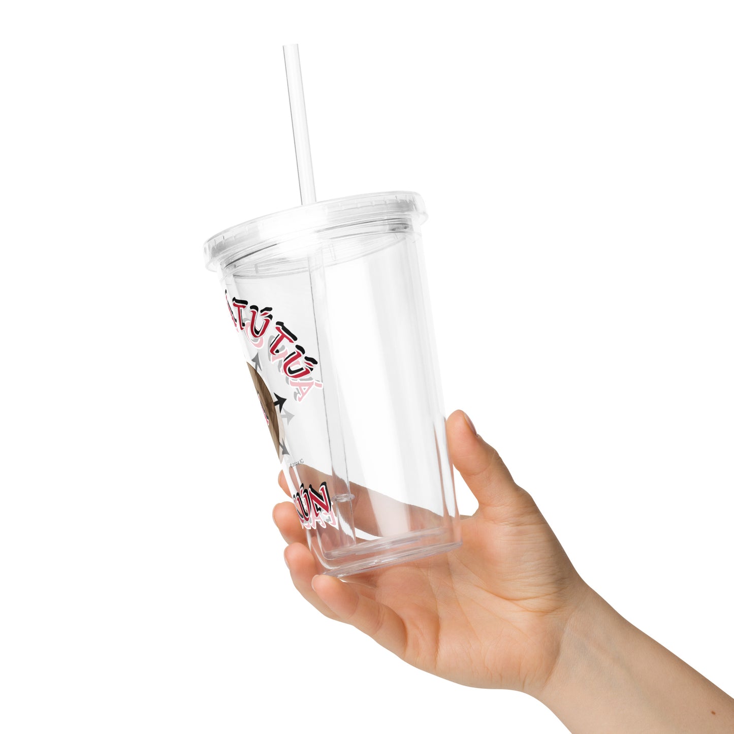 Personalized Egbe IFÁ Signature Logo Clear plastic tumbler