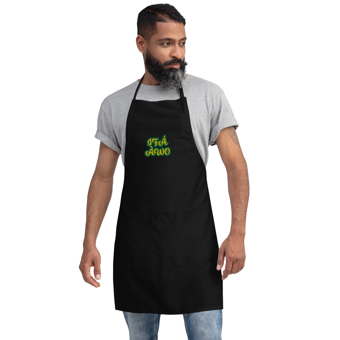 IFÁ ÀWO Lucumi Reverse Embroidered Apron