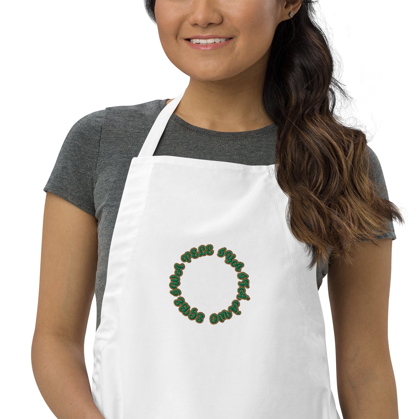 Egbe Iwa Pele Embroidered Apron