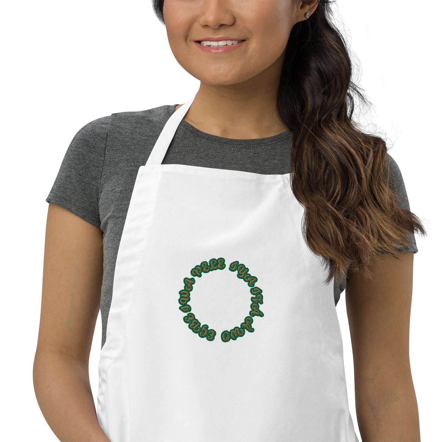 Egbe Iwa Pele Reverse Embroidered Apron