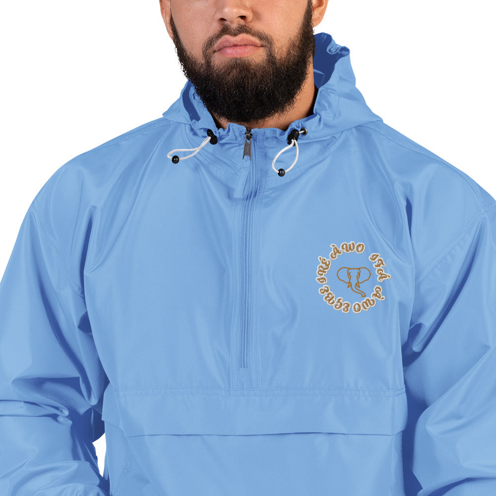 Egbe IRÉ ÀWO IFÁ ÀWO Embroidered Champion Packable Jacket