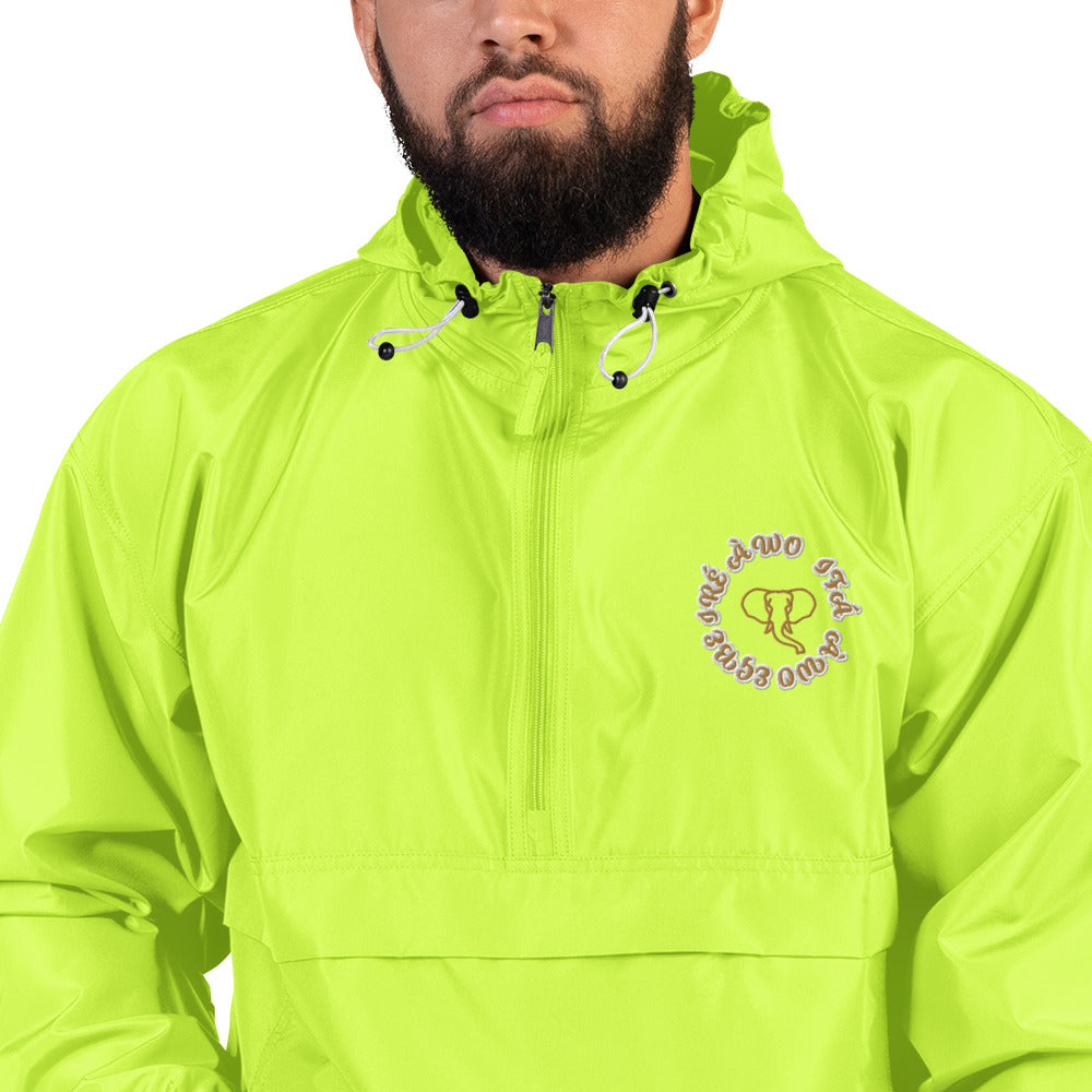 Egbe IRÉ ÀWO IFÁ ÀWO Embroidered Champion Packable Jacket