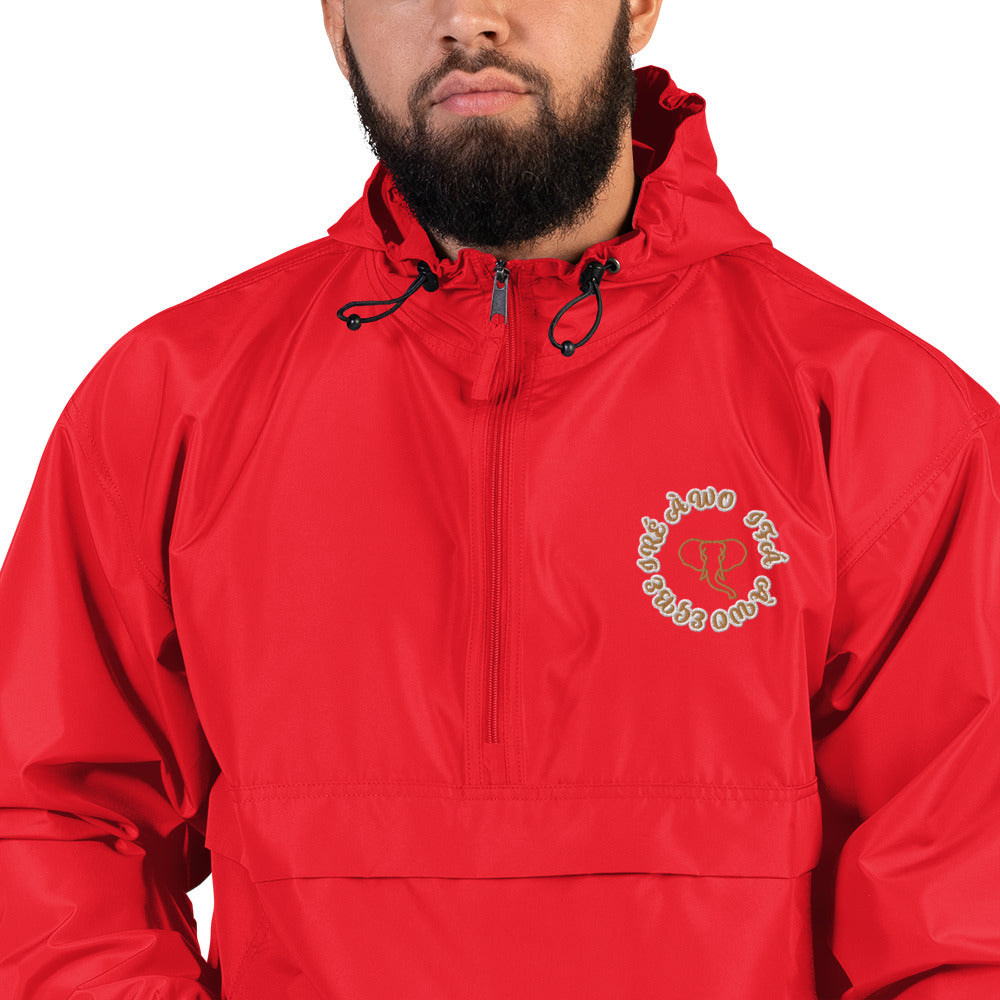 Egbe IRÉ ÀWO IFÁ ÀWO Embroidered Champion Packable Jacket