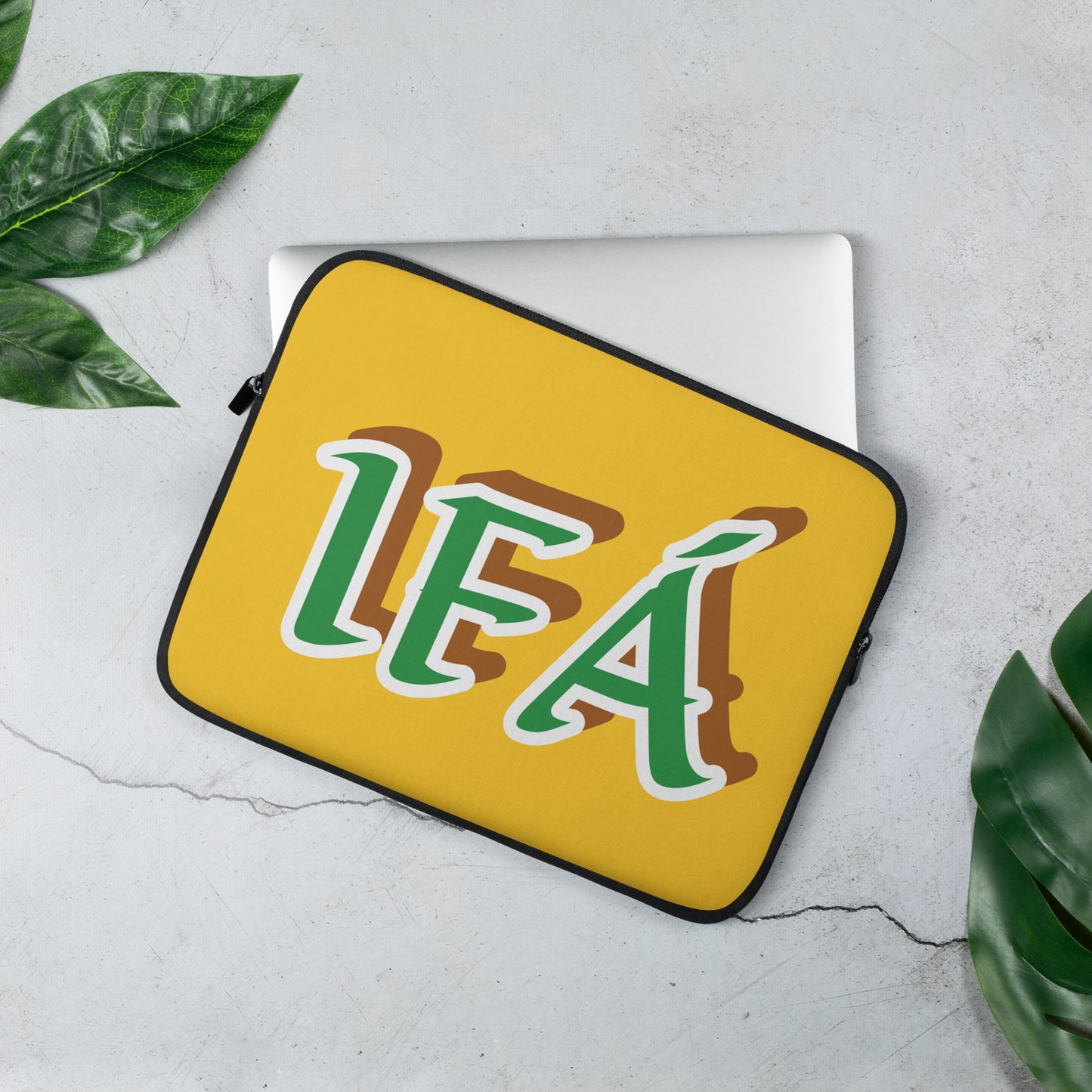 IFÁ Isese Laptop/Notes/Ita/Book Sleeve Yellow