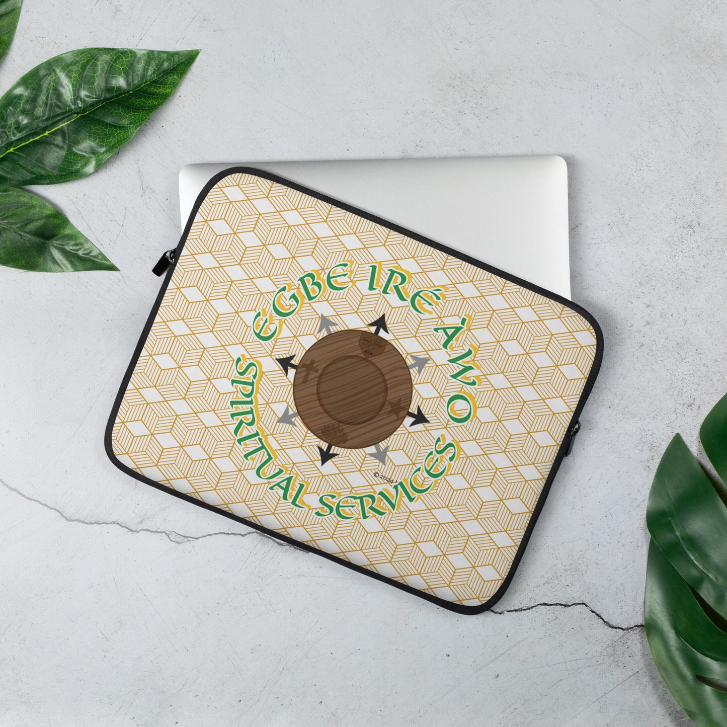 Egbe IRÉ ÀWO Signature Logo Lucumi Laptop/Notes/Ita/Book Sleeve 13