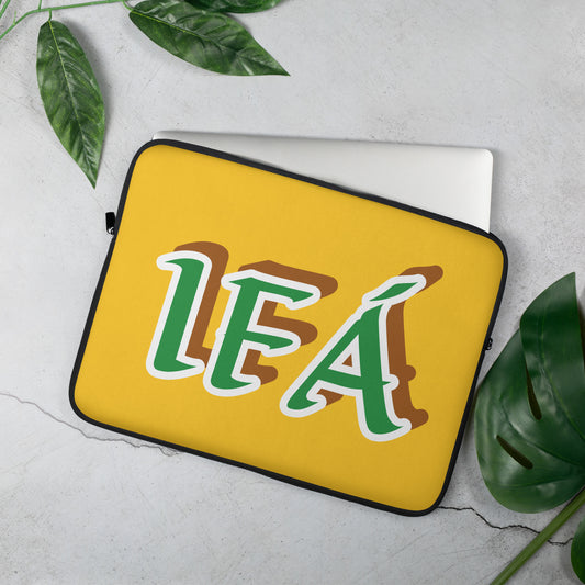 IFÁ Isese Laptop/Notes/Ita/Book Sleeve Yellow