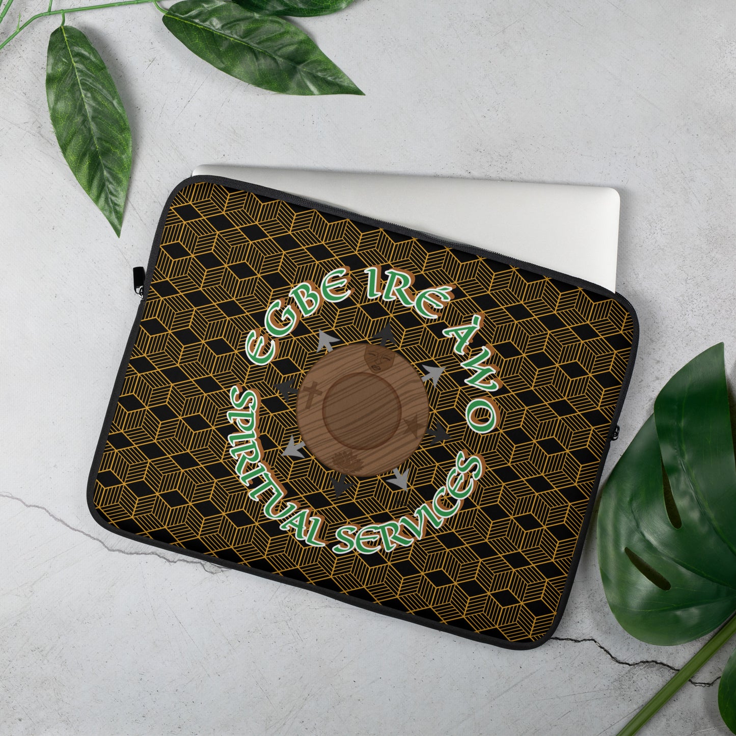 Egbe IRÉ ÀWO Signature Logo Isese Laptop/Notes/Ita/Book Sleeve 15