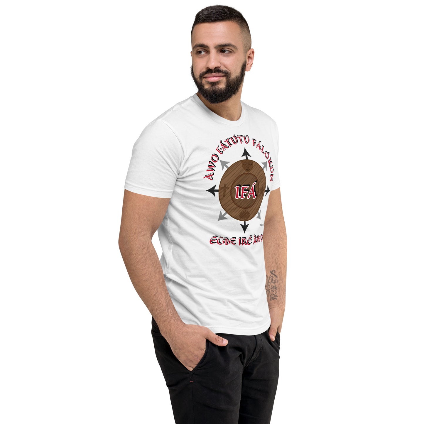 Personalized Awo Egbe IRÉ Àwo Fitted Short Sleeve T-shirt