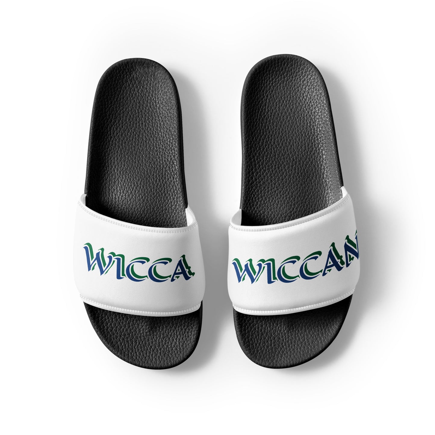 Wicca Wiccan Blue Men’s slides