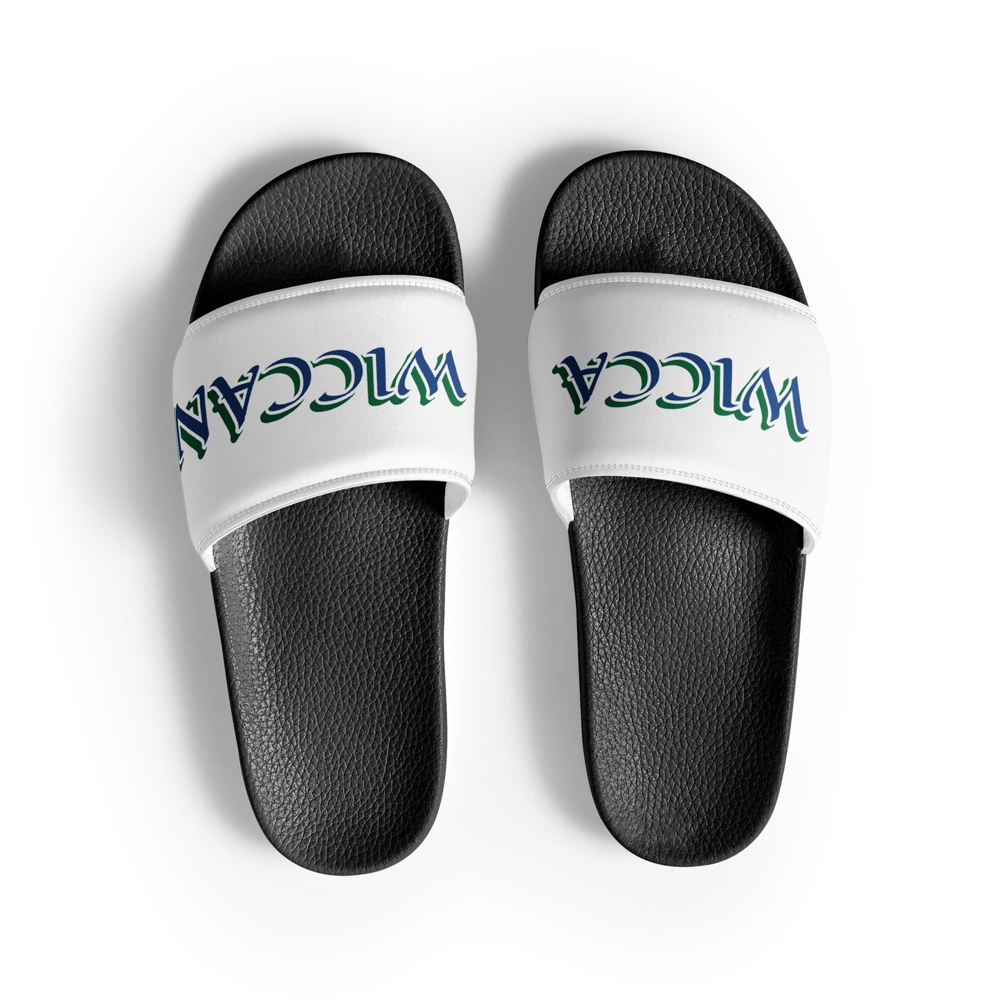 Wicca Wiccan Blue Men’s slides