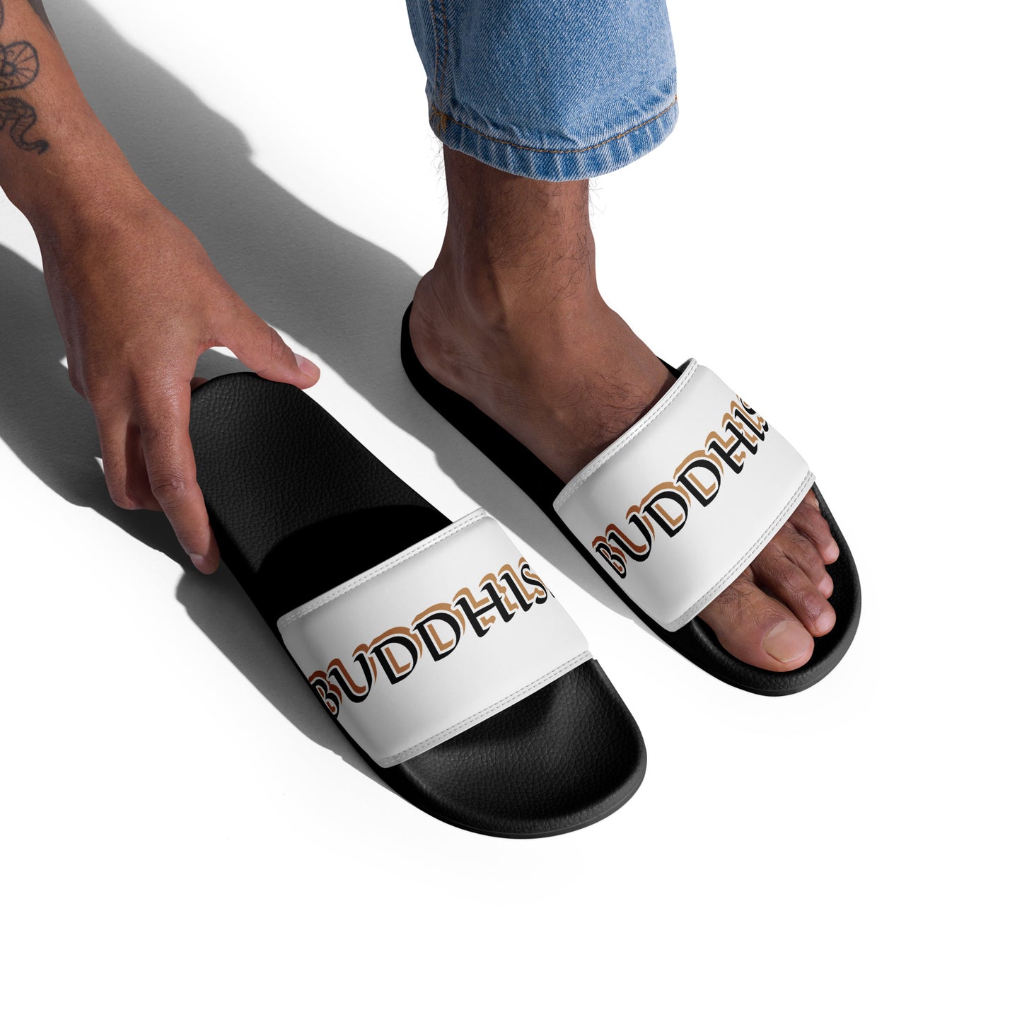 Buddhism Gold Reverse Men’s slides