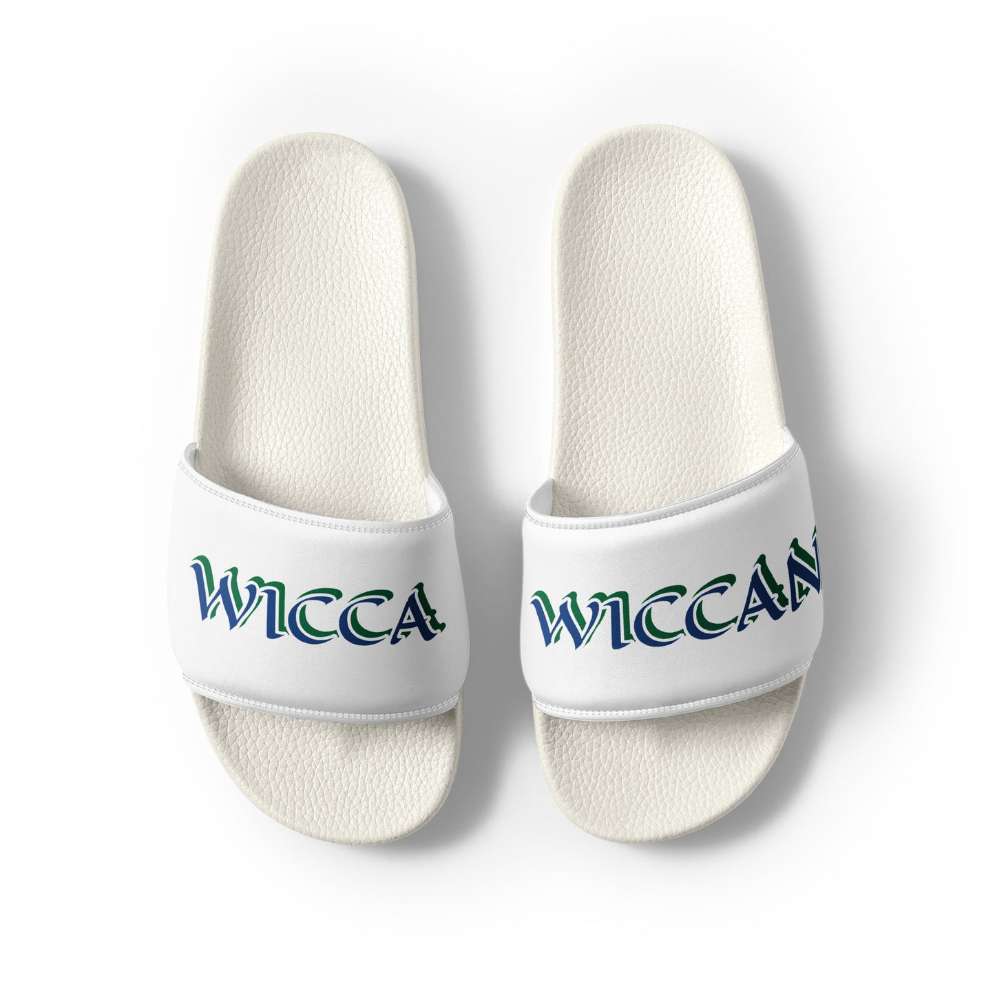 Wicca Wiccan Blue Men’s slides