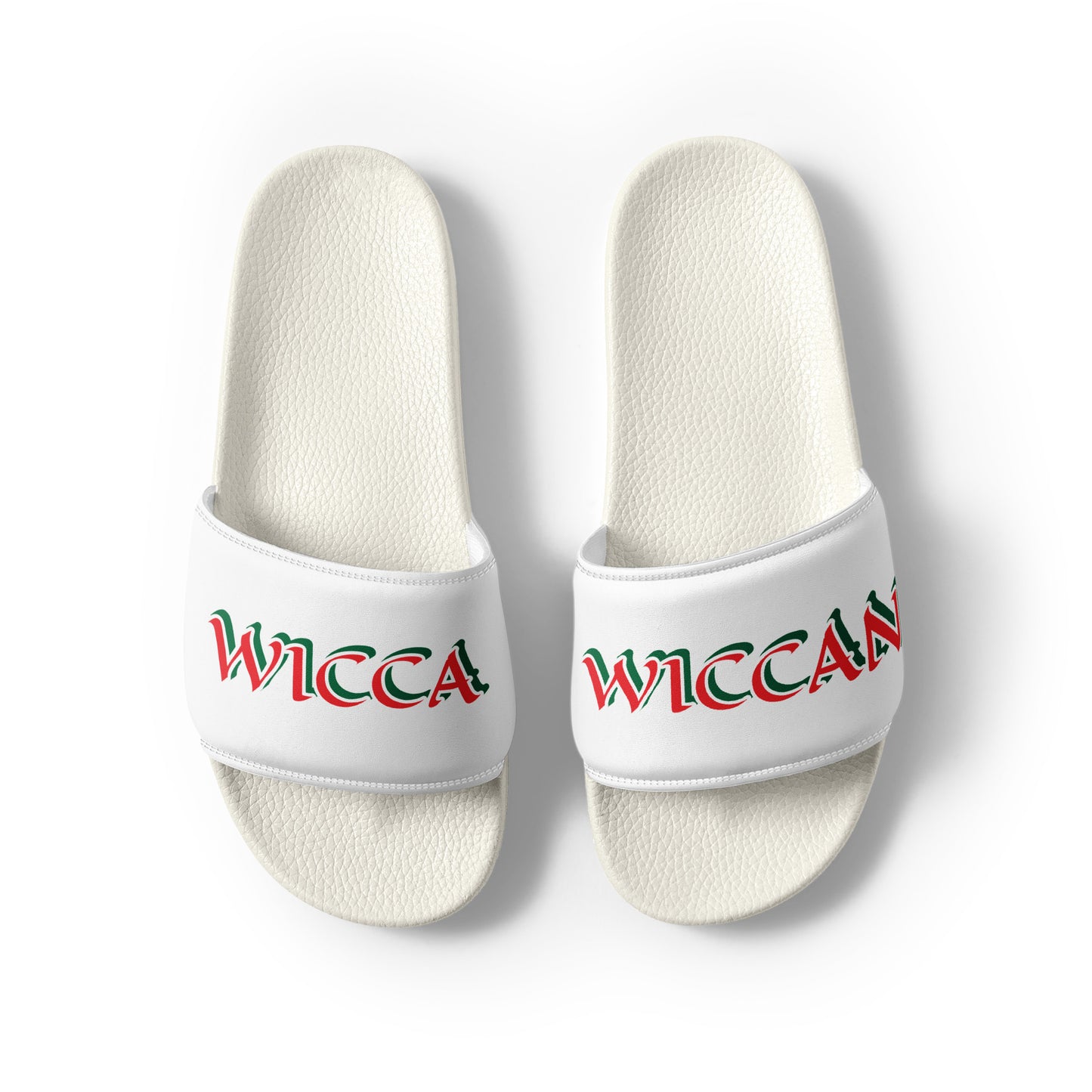 Wicca Wiccan Red Men’s slides