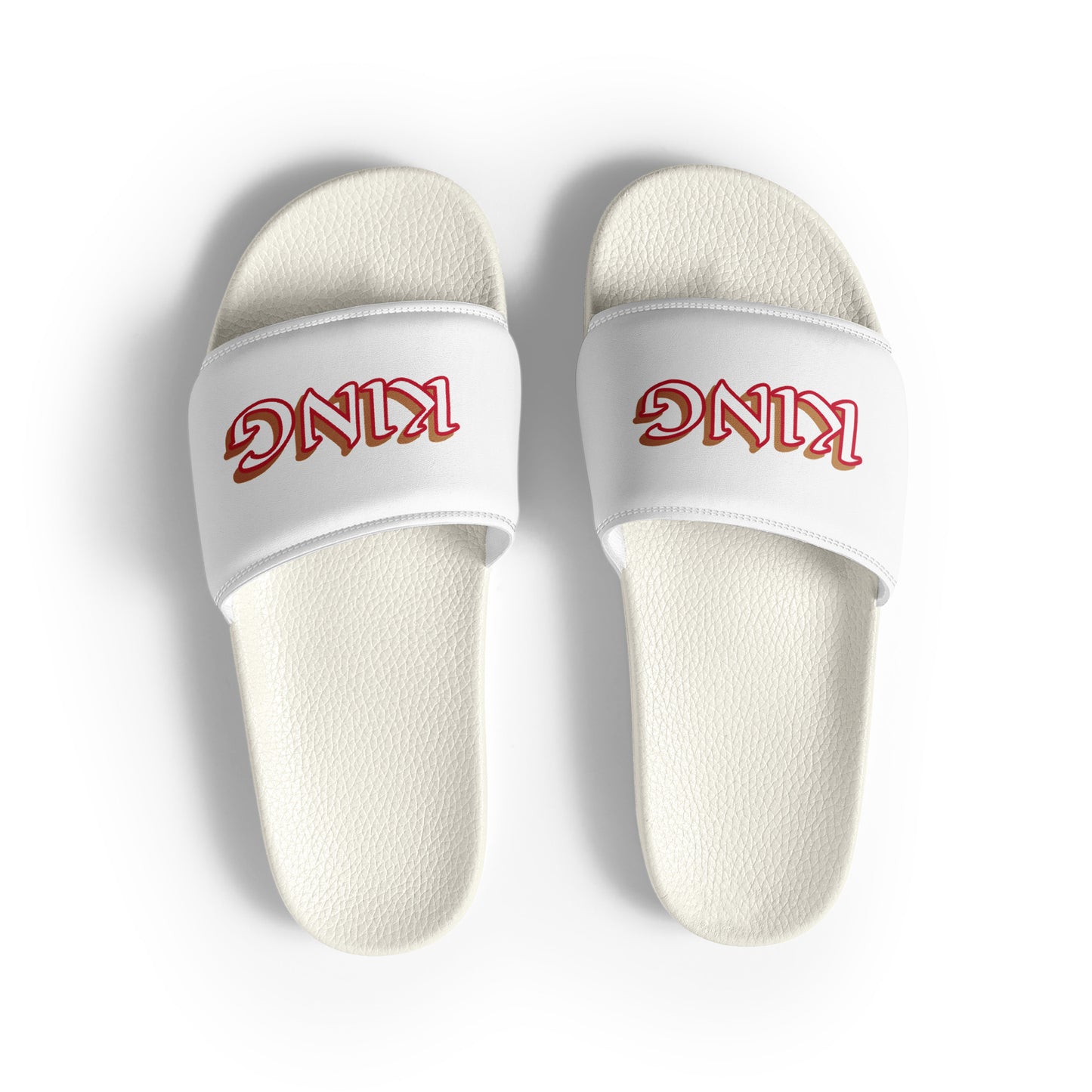 King White/Red Men’s slides