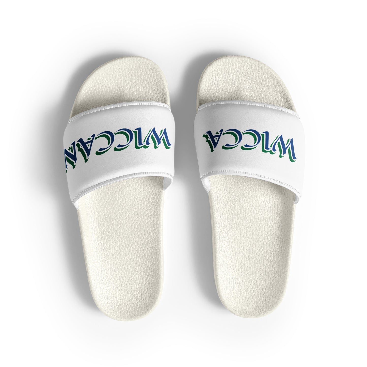 Wicca Wiccan Blue Men’s slides