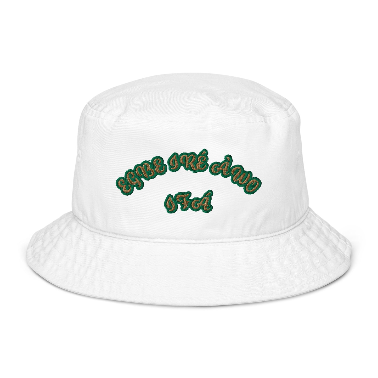 EGBE IRE AWO IFA isese reverse  Organic bucket hat