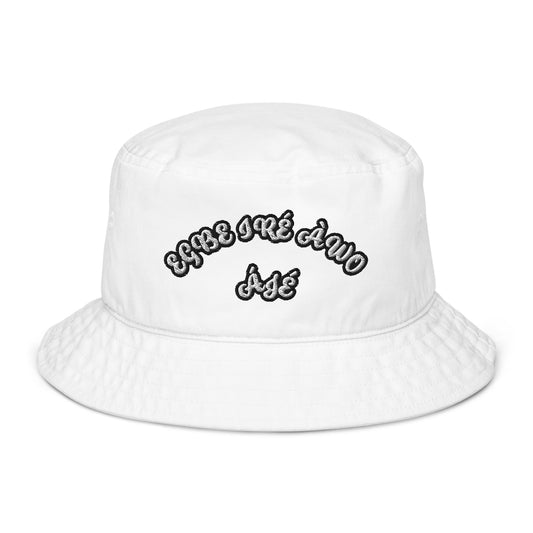 EGBE IRE AWO AJE 6 Organic bucket hat