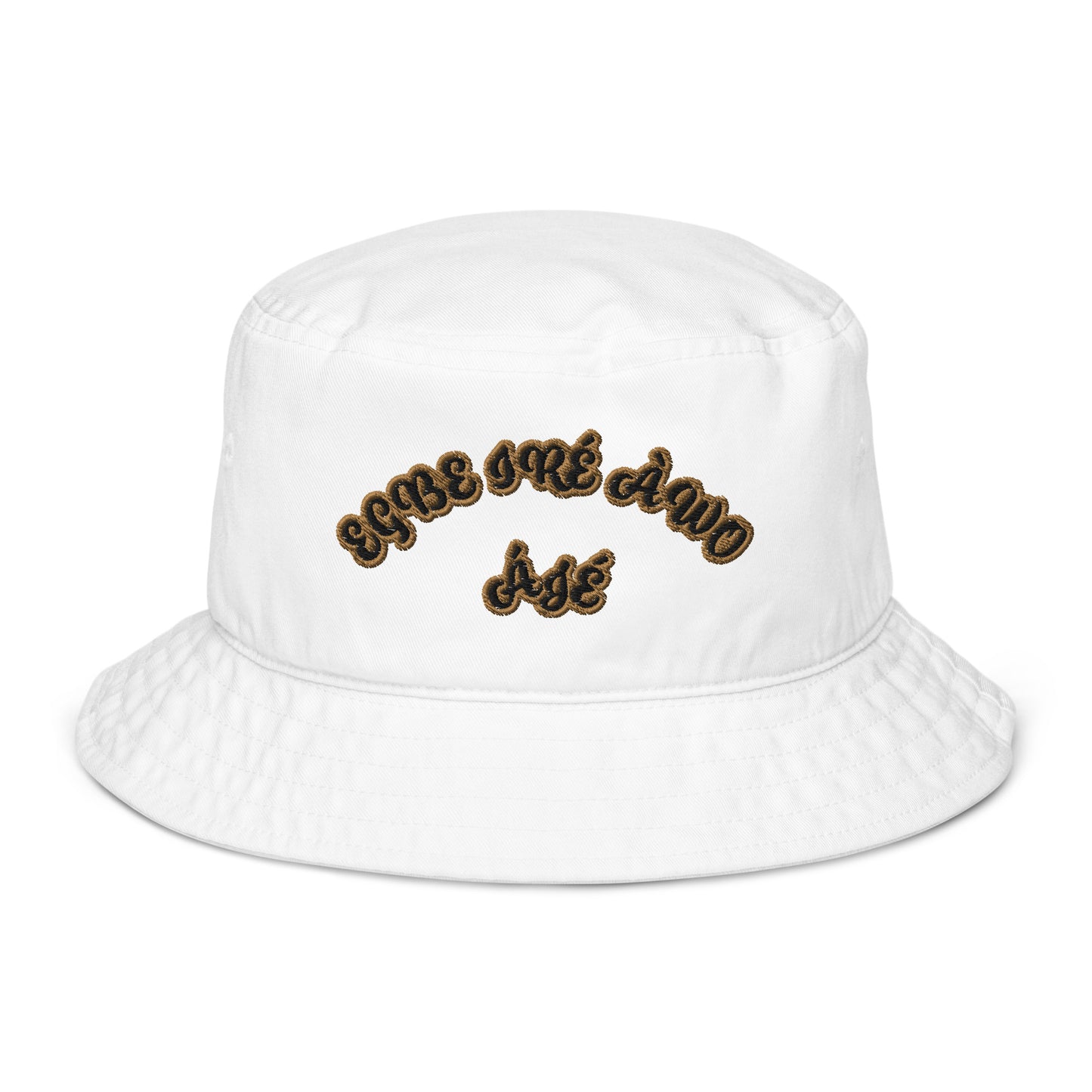 EGBE IRE AWO AJE 8 Organic bucket hat