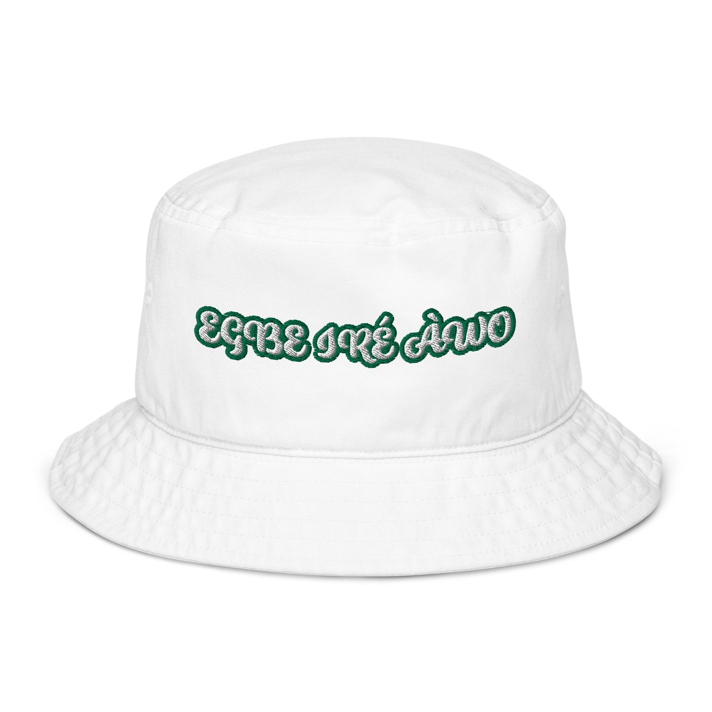 EGBE IRE AWO Aje ju Ogun reverse Organic bucket hat