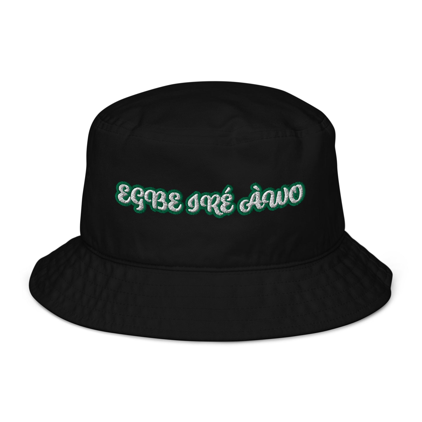 EGBE IRE AWO Aje ju Ogun reverse Organic bucket hat