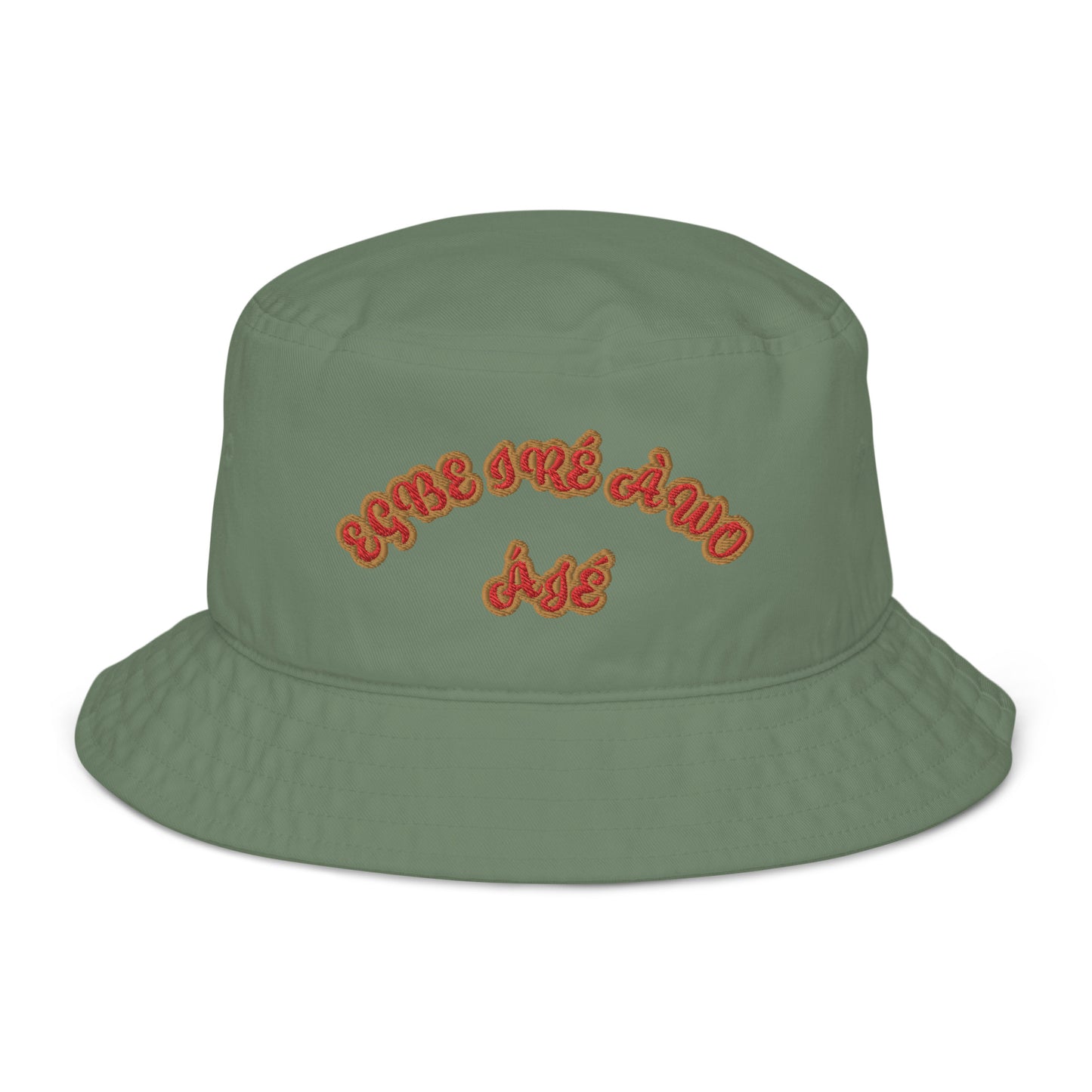 EGBE IRE AWO AJE 9 Organic bucket hat