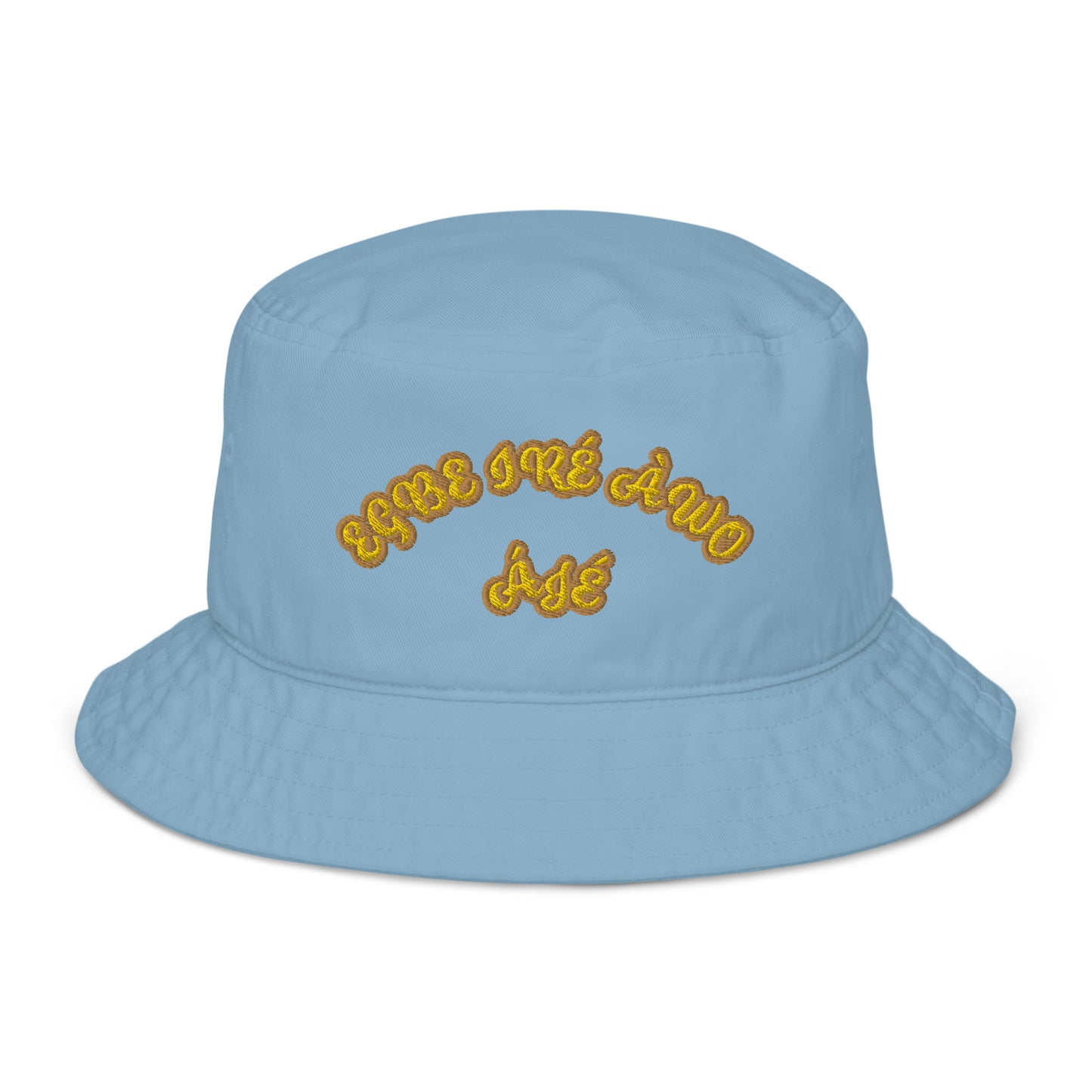 EGBE IRE AWO AJE 12 Organic bucket hat