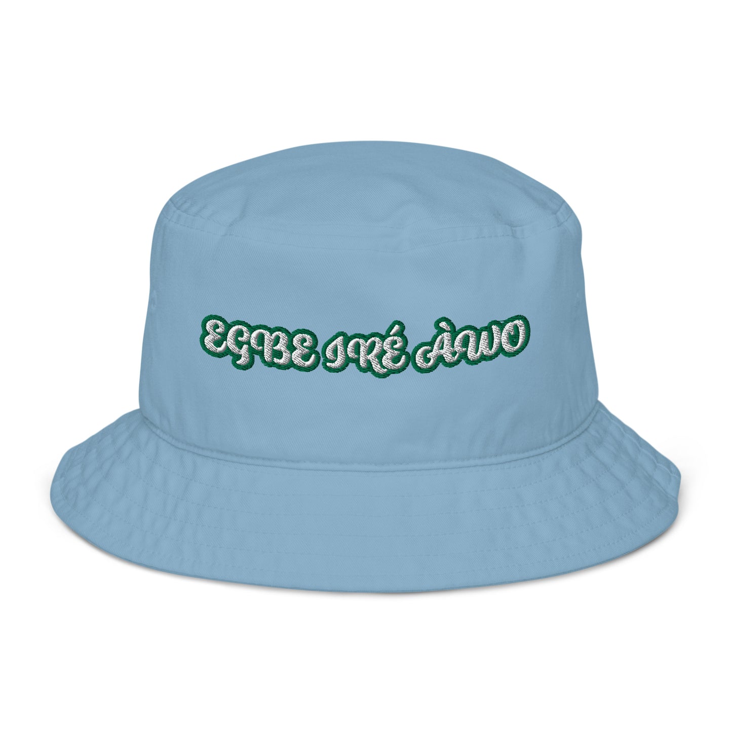 EGBE IRE AWO Aje ju Ogun reverse Organic bucket hat