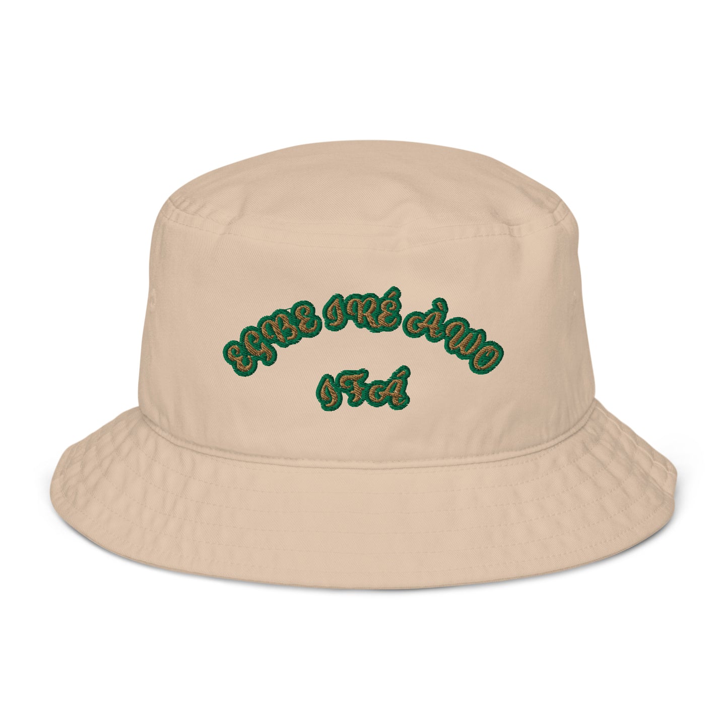 EGBE IRE AWO IFA isese reverse  Organic bucket hat