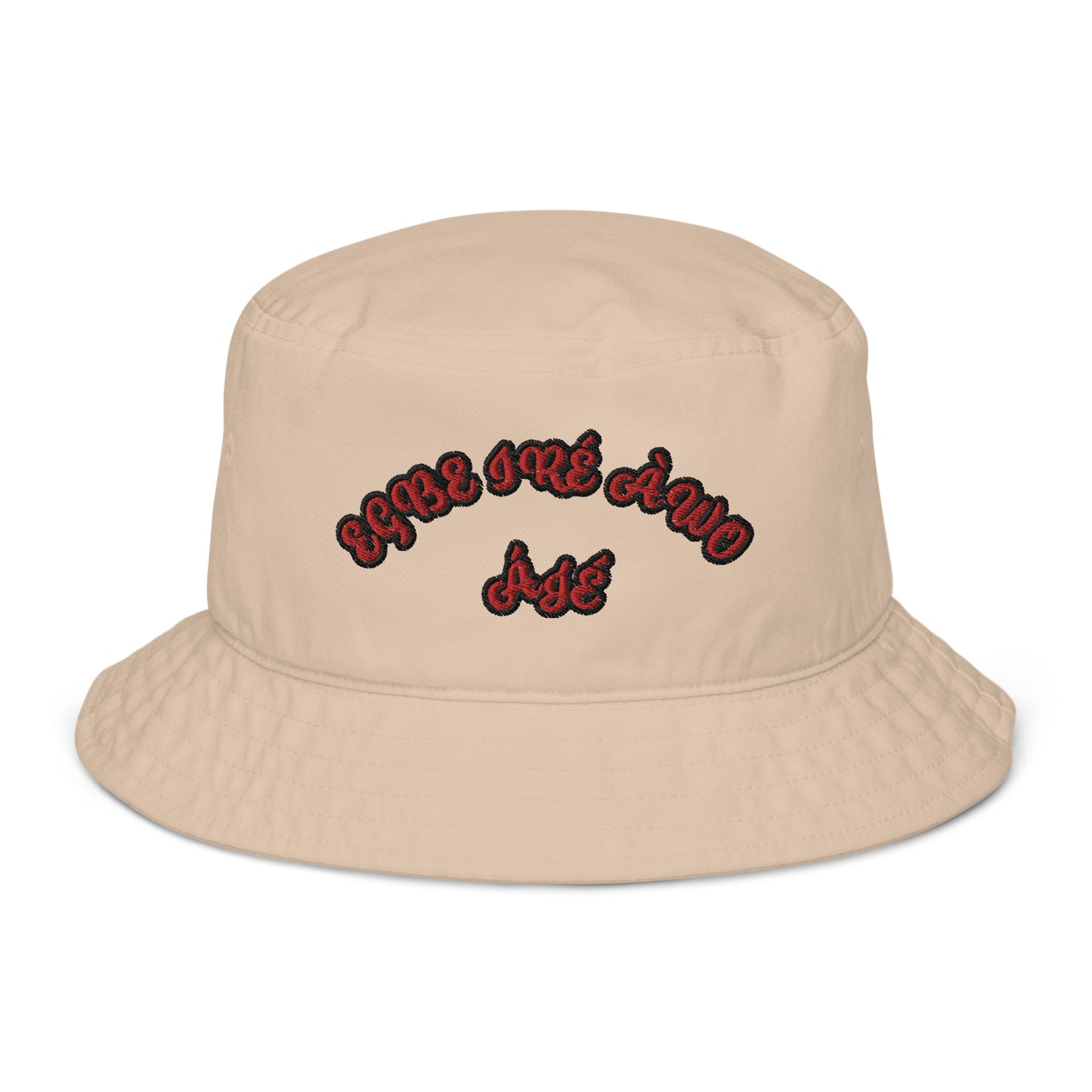 EGBE IRE AWO AJE 3 Organic bucket hat