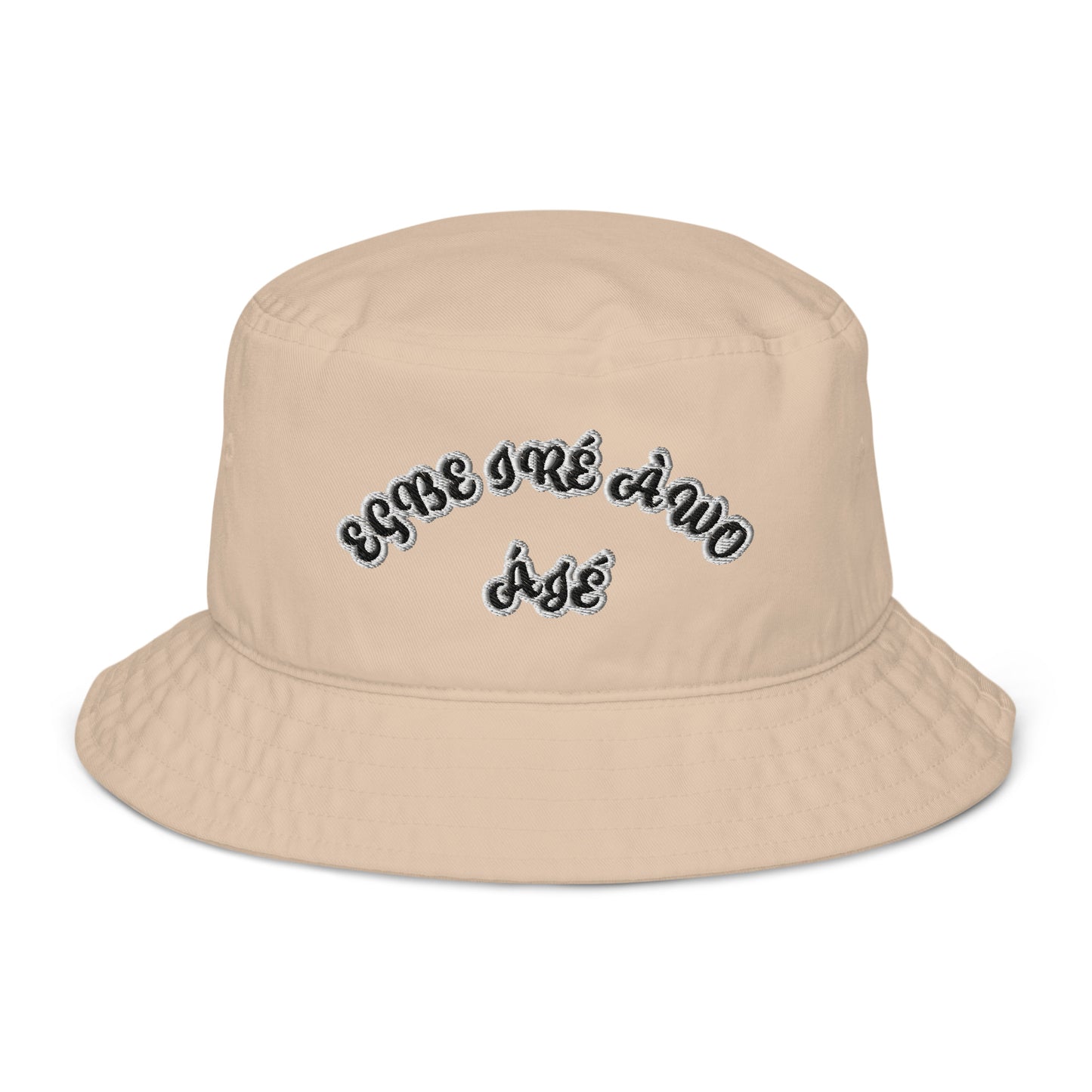 EGBE IRE AWO AJE 5 Organic bucket hat