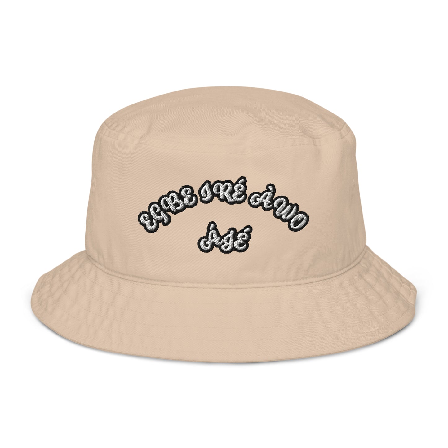 EGBE IRE AWO AJE 6 Organic bucket hat