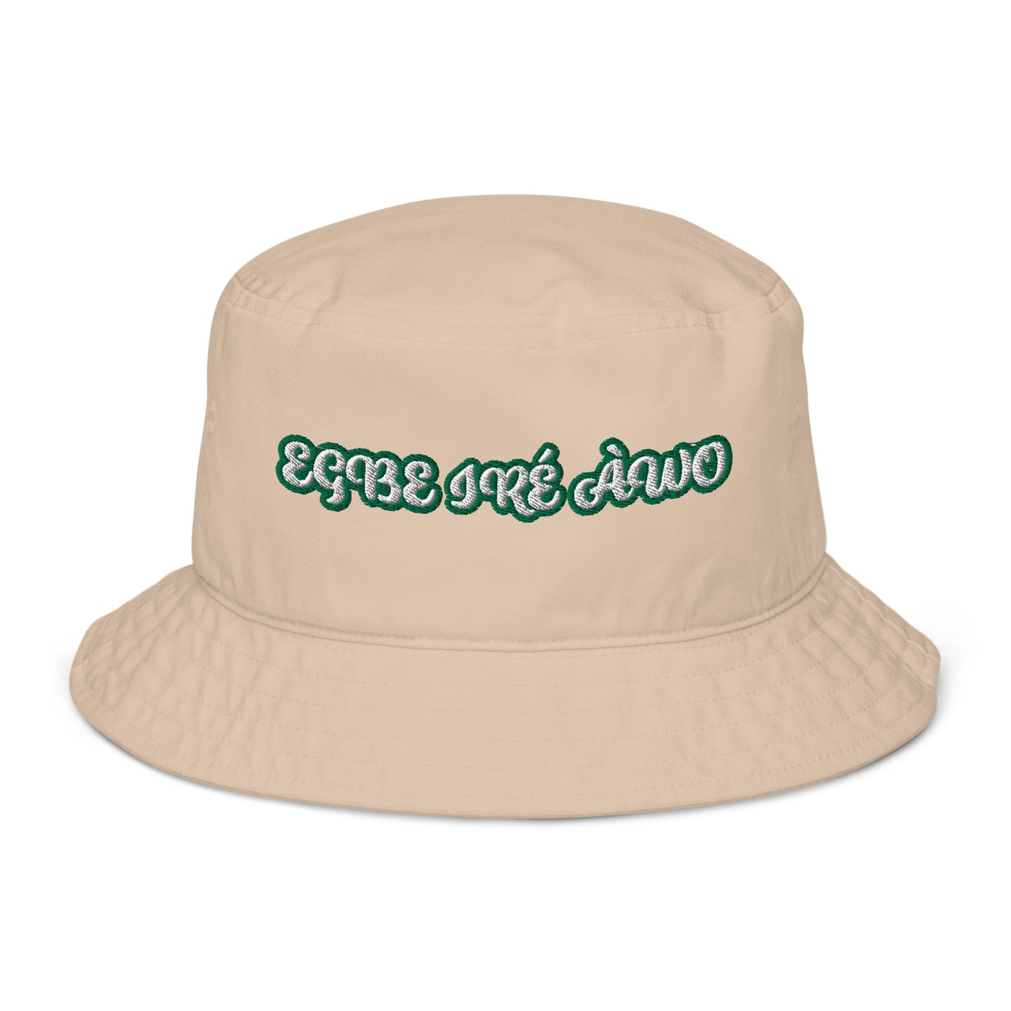 EGBE IRE AWO Aje ju Ogun reverse Organic bucket hat