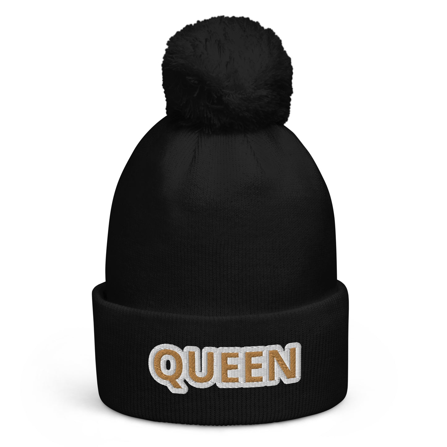 Queen Pom pom beanie