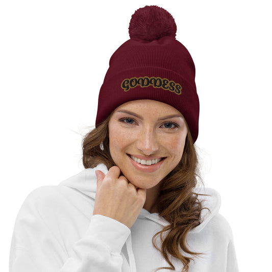 Goddess 4 Pom pom beanie