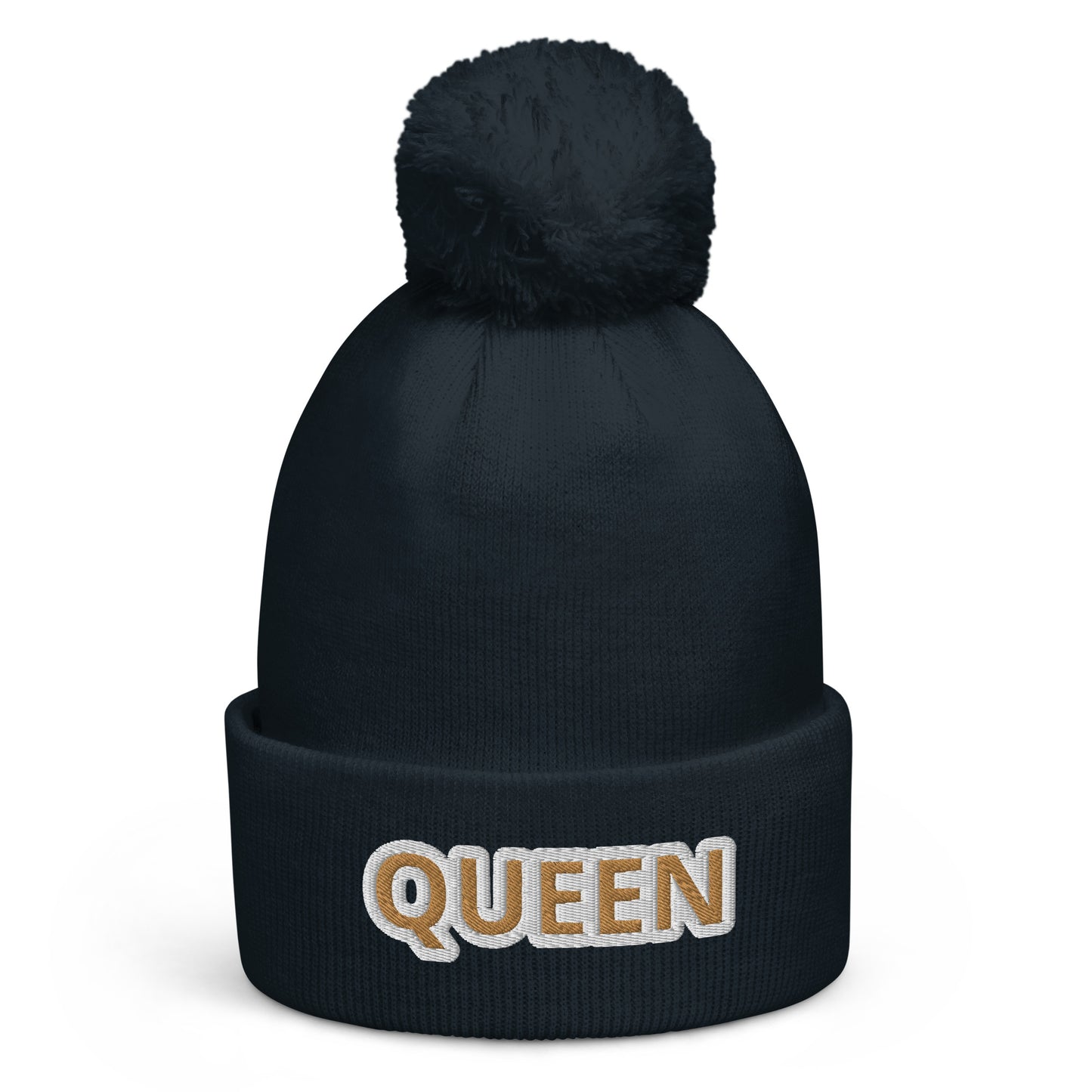 Queen Pom pom beanie
