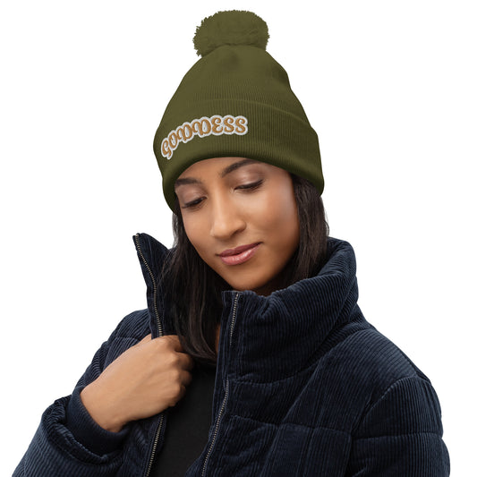 Goddess 2 Pom pom beanie