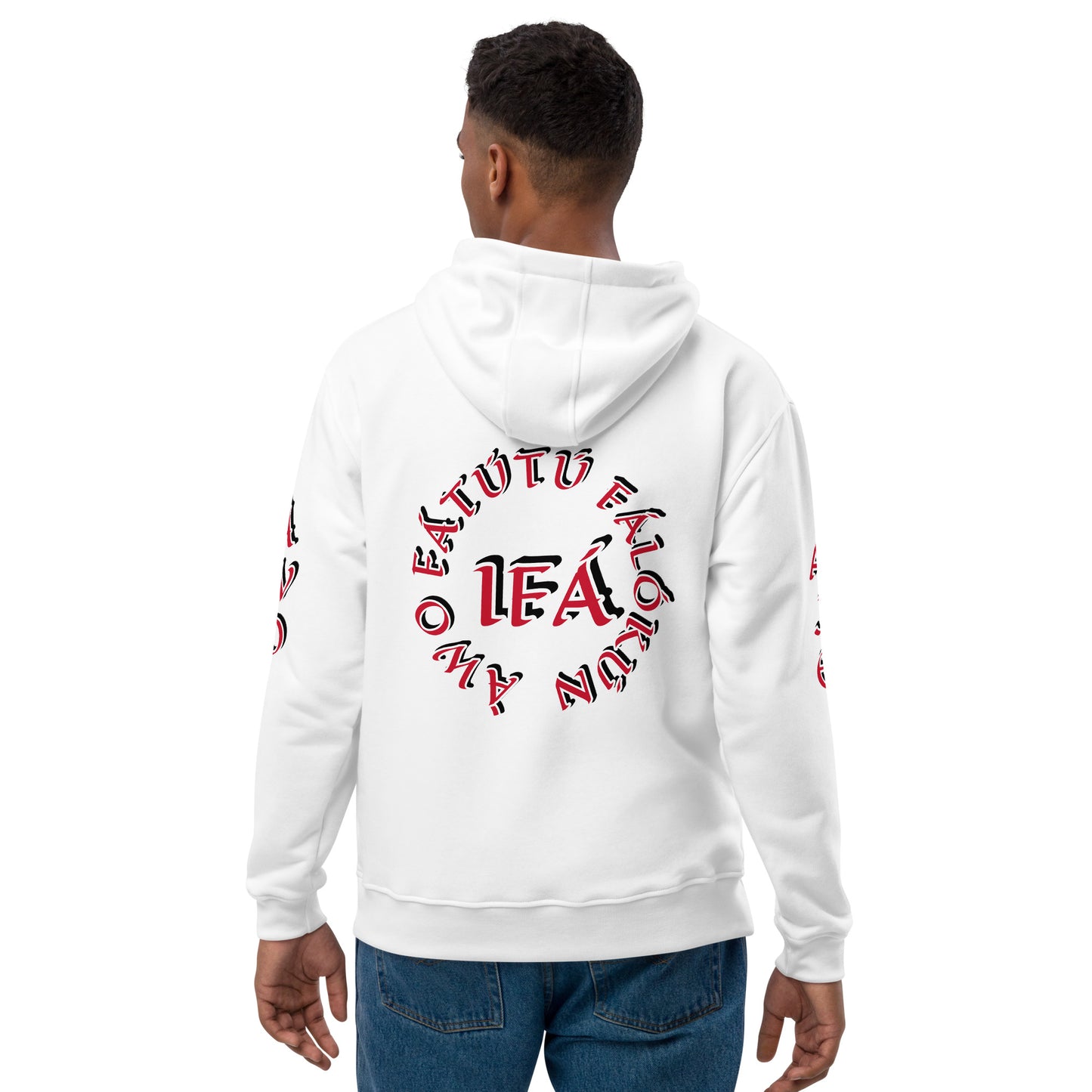 Personalized Egbe Iré Àwo Ifa signature Logo White Premium eco hoodie 2