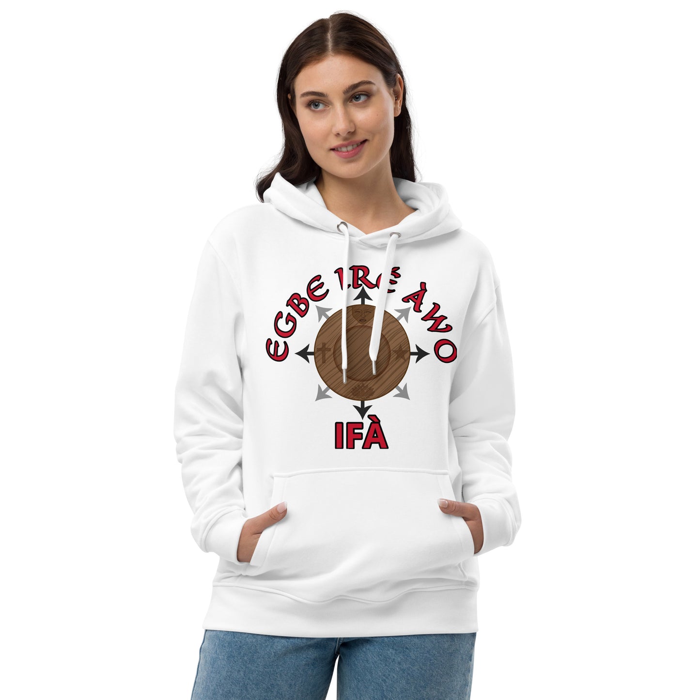 Egbe Ire Awo Ifa Signature Premium eco hoodie