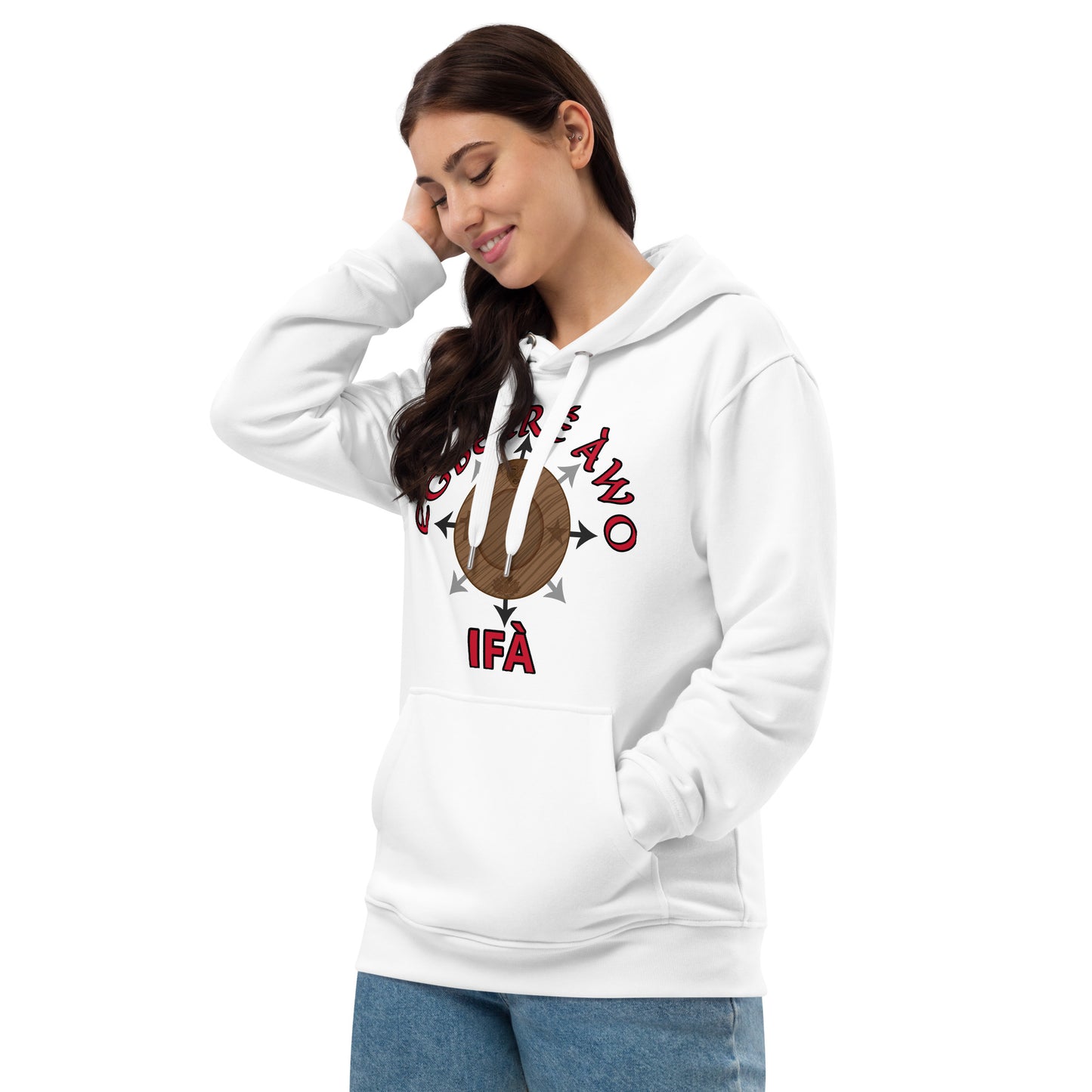 Egbe Ire Awo Ifa Signature Premium eco hoodie