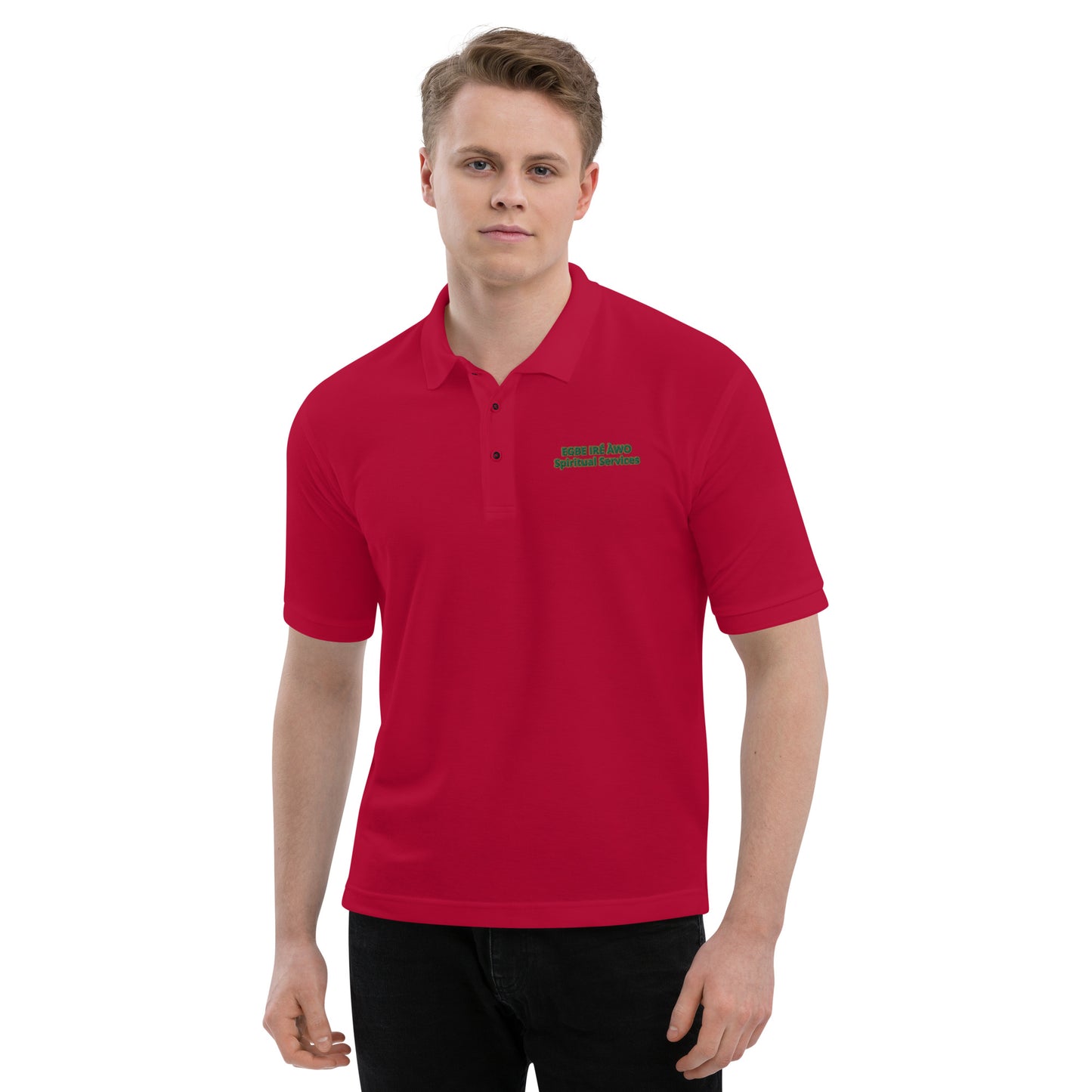 Egbe Ire Awo Spiritual Services Men's Premium Polo