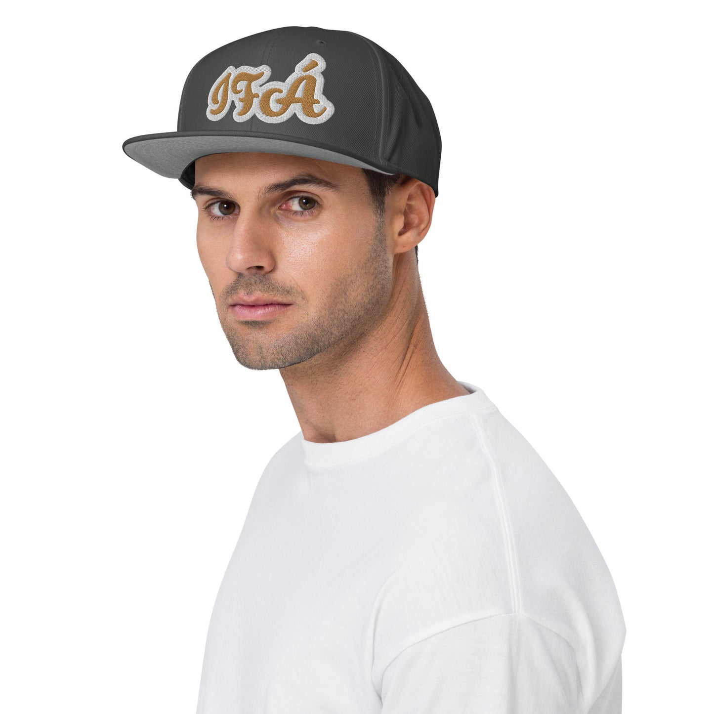 Ifa Ela Reverse White embroidered Snapback Hat