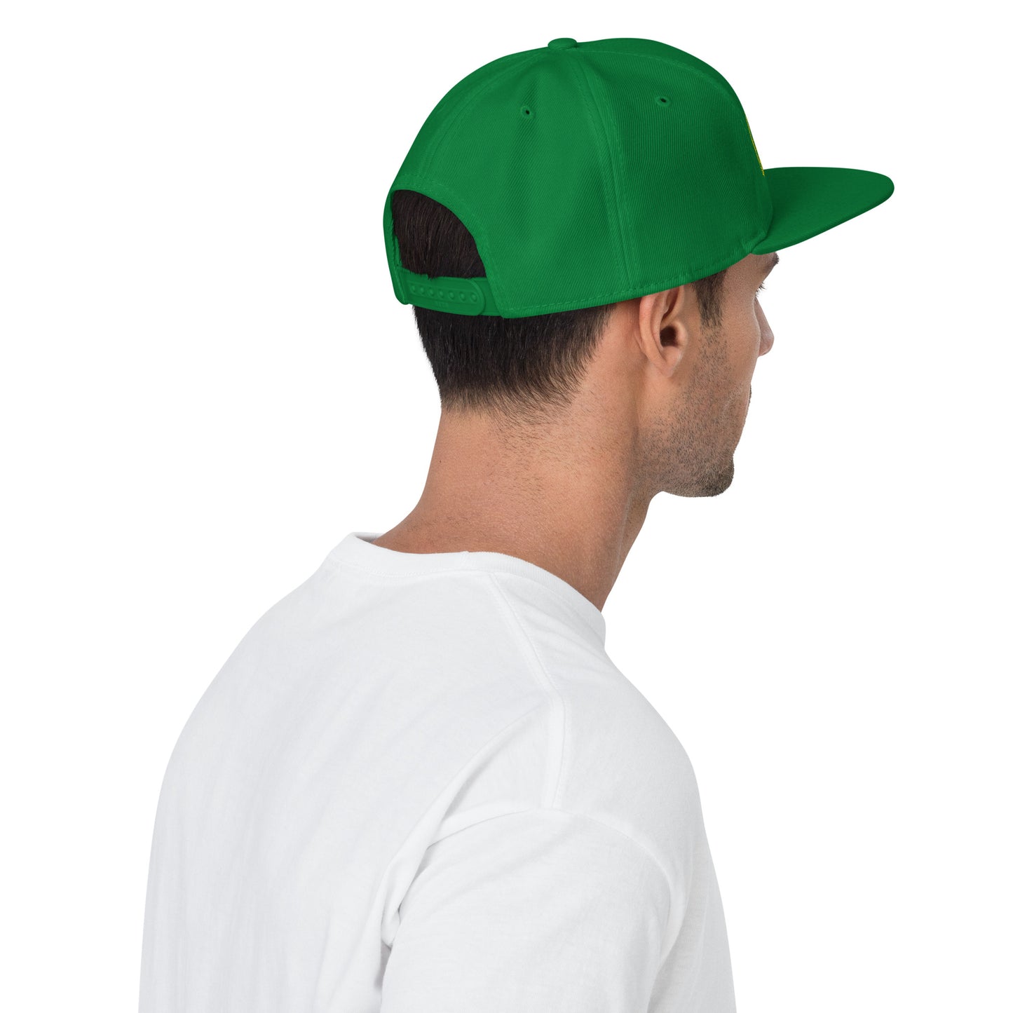 Yellow 4 Cowrie Snapback Hat