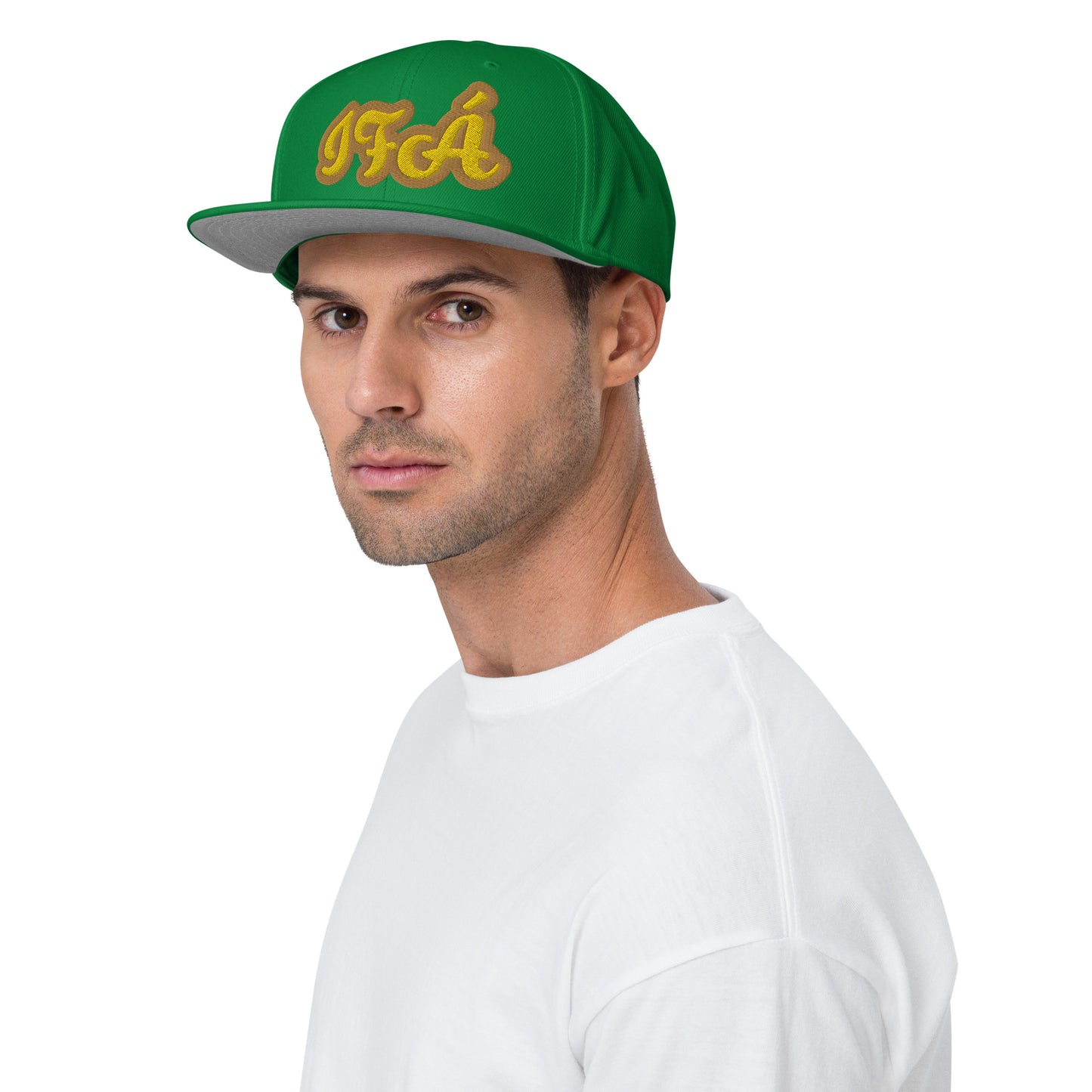 Ifa Yellow/Gold White embroidered Snapback Hat