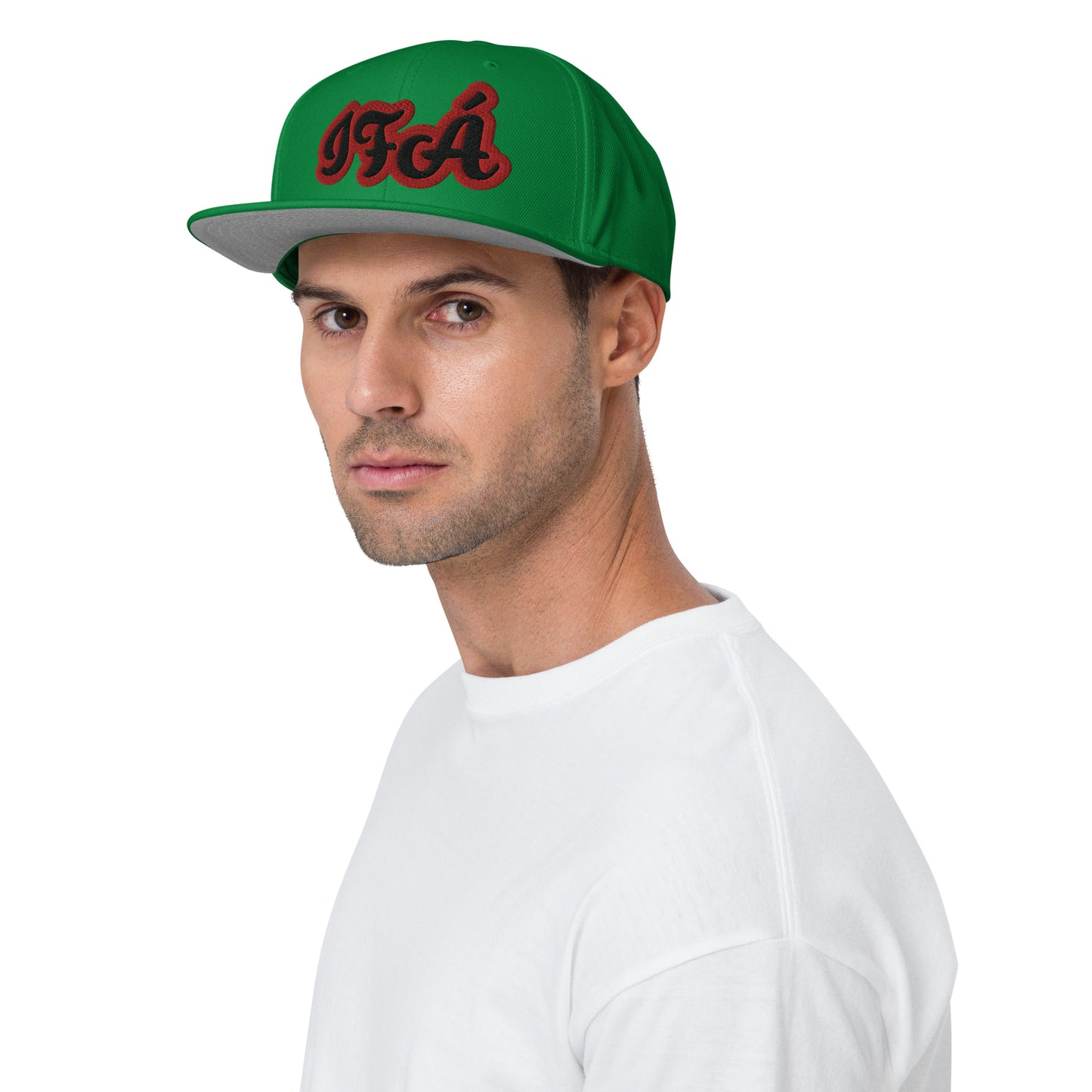 Ifa Aje Dundun White embroidered Snapback Hat