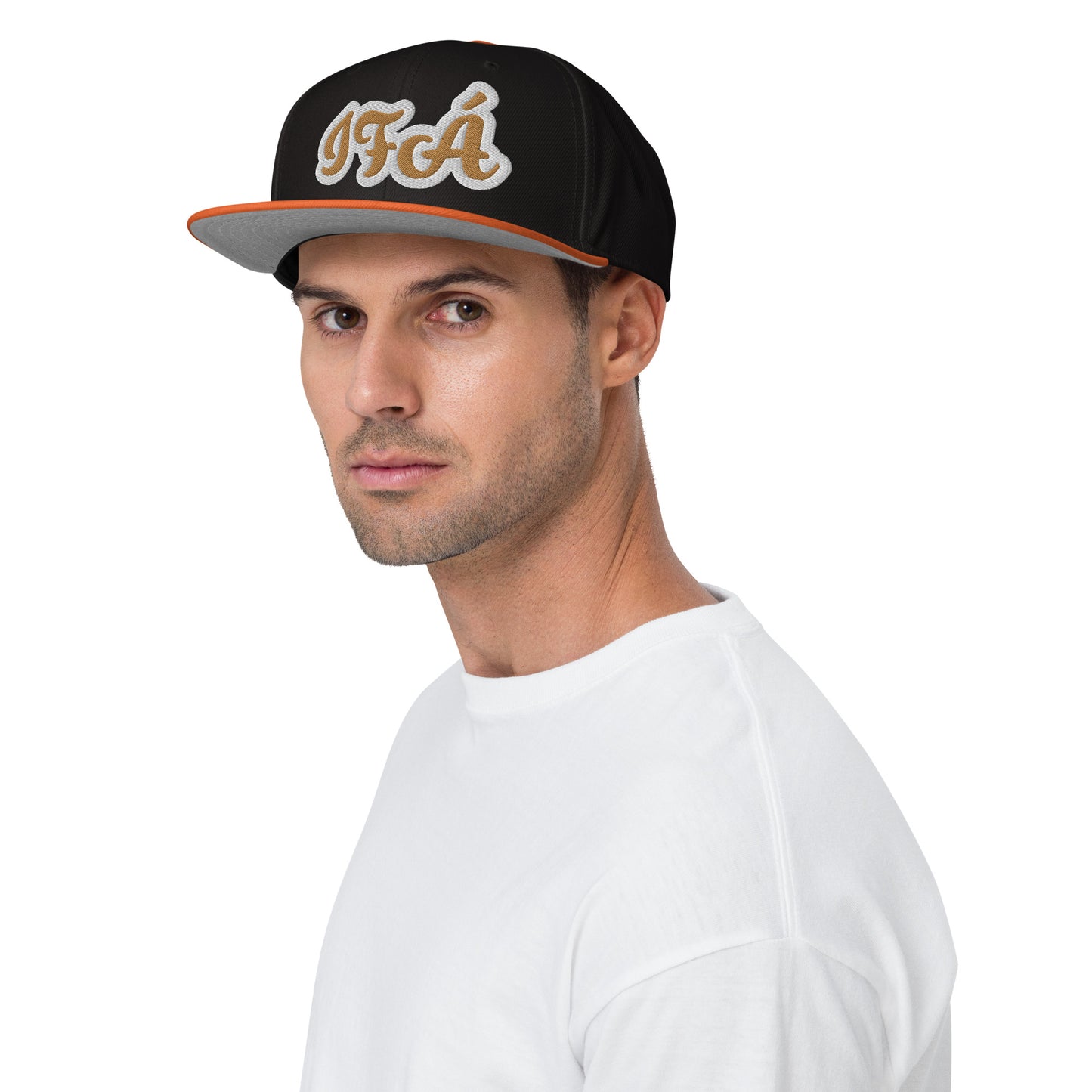 Ifa Ela Reverse White embroidered Snapback Hat