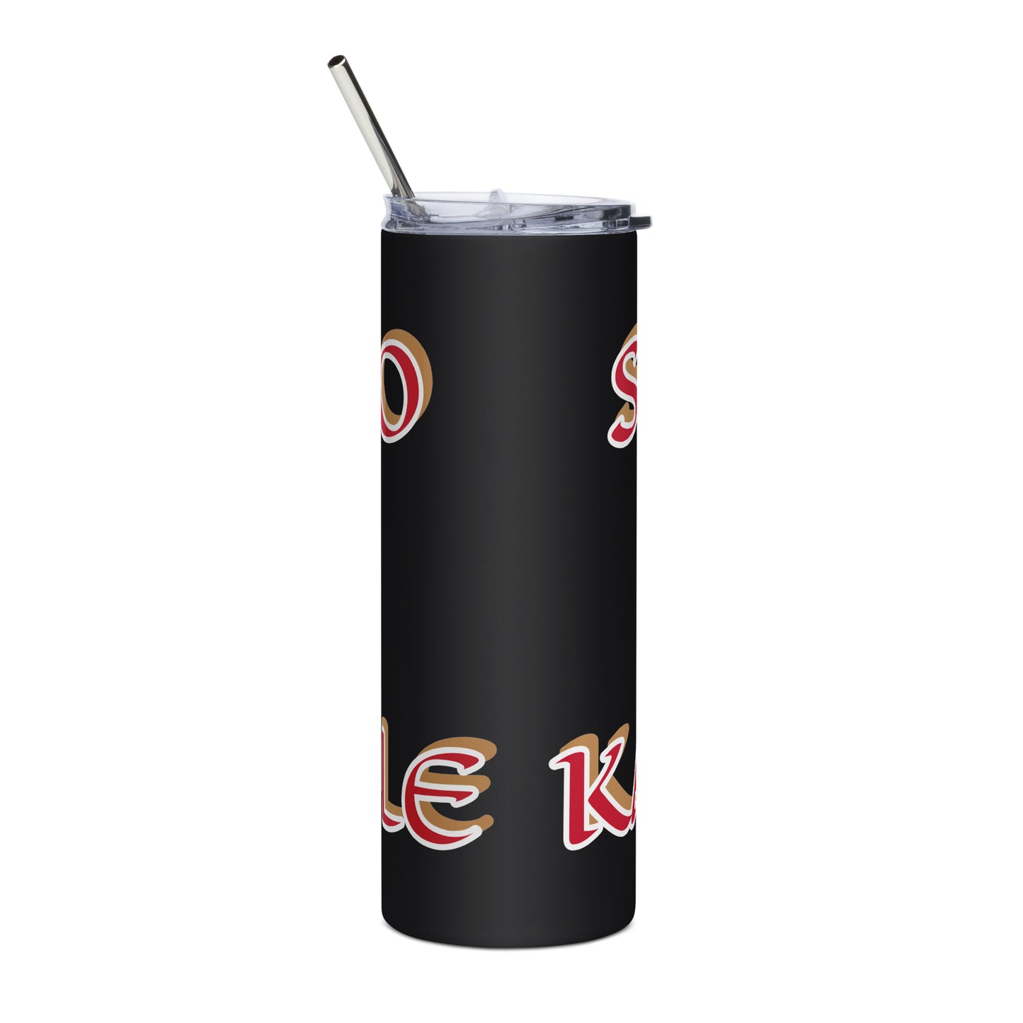 Shango Lucumi Icon Black/White Stainless steel tumbler