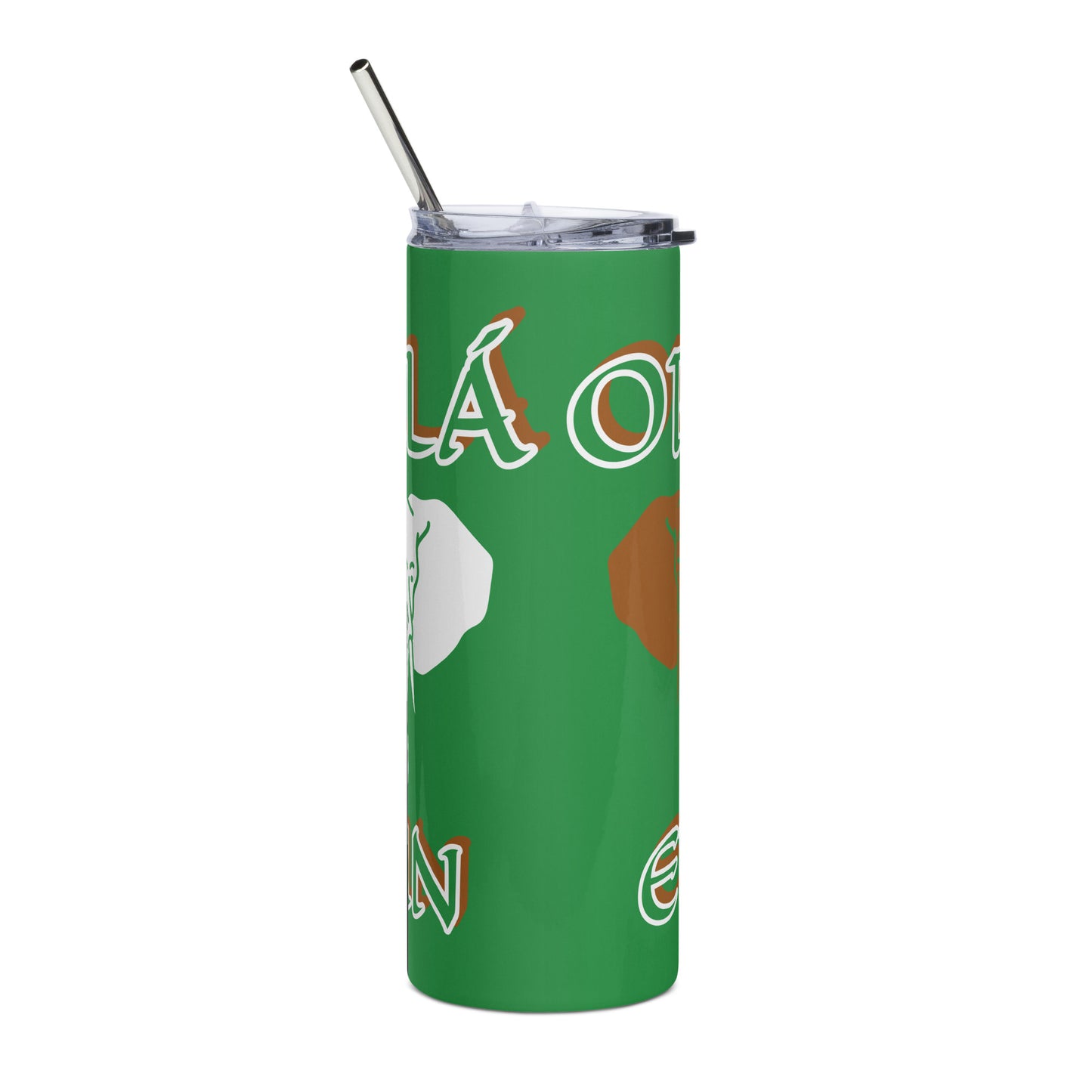 ORUNMILÁ Isese dual Icon Green Stainless steel tumbler