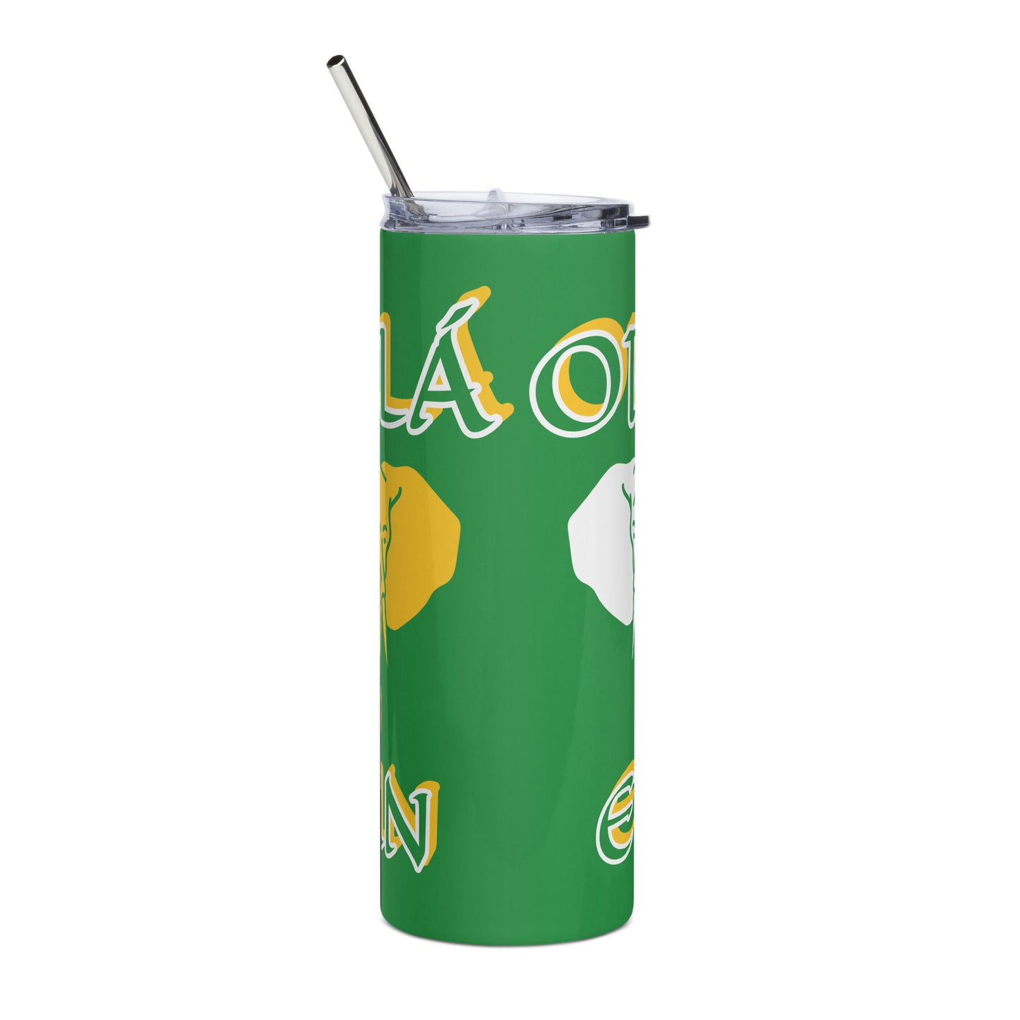 ORUNMILÁ Lucumi dual Icon Green Stainless steel tumbler