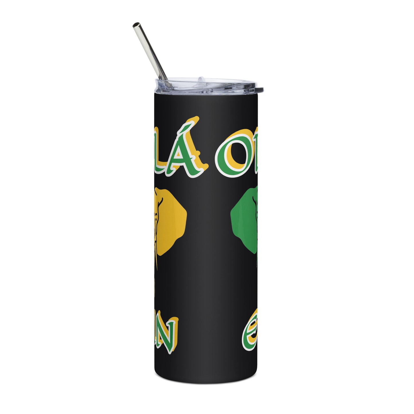 ORUNMILÁ Lucumi dual Icon White/Black Stainless steel tumbler